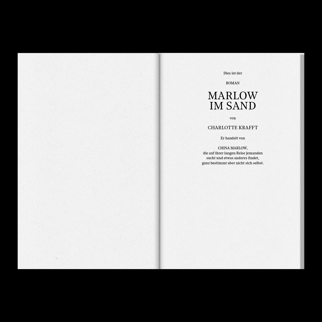 Beispielinhalt (Bild) Marlow im Sand