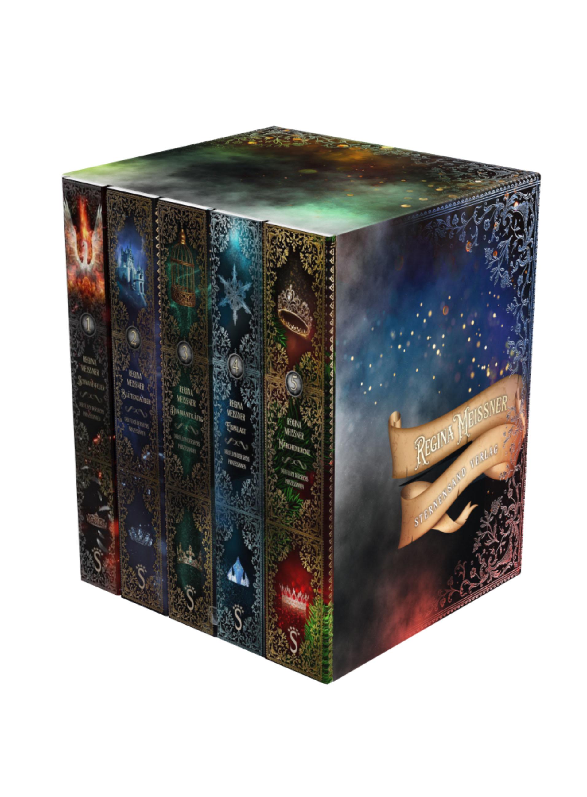 Vorderes Coverbild Der Fluch der sechs Prinzessinnen - Die komplette Reihe im Schuber