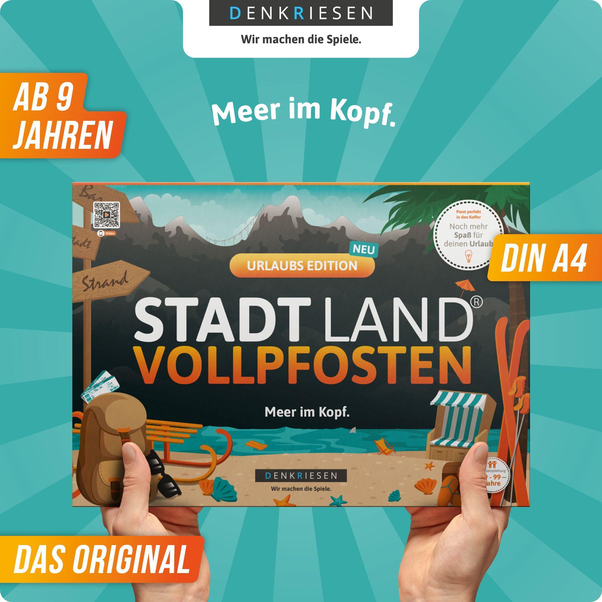 Beispielinhalt (Bild) DENKRIESEN - STADT LAND VOLLPFOSTEN® - URLAUBS EDITION - "Meer im Kopf." - A4