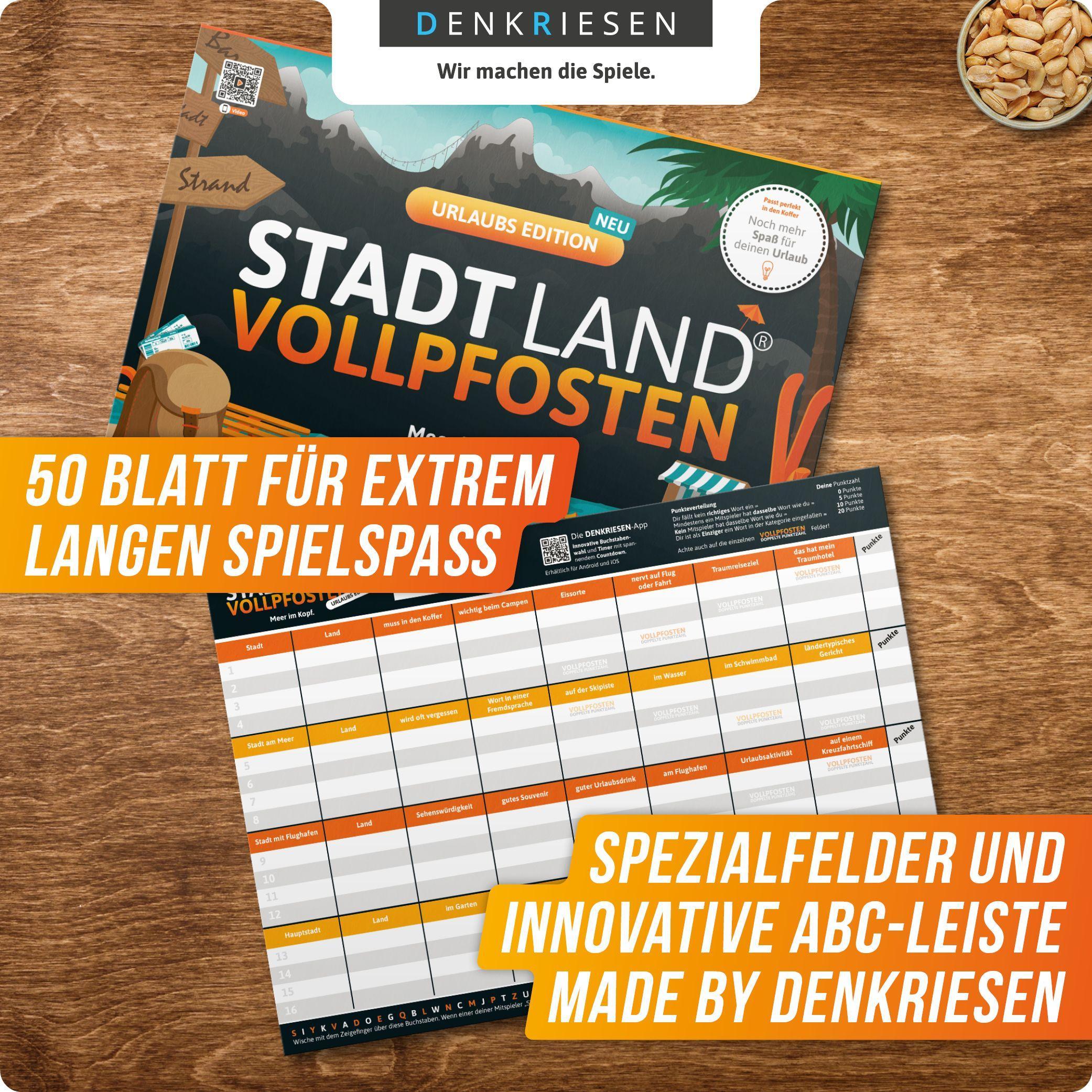 Beispielinhalt (Bild) DENKRIESEN - STADT LAND VOLLPFOSTEN® - URLAUBS EDITION - "Meer im Kopf." - A4