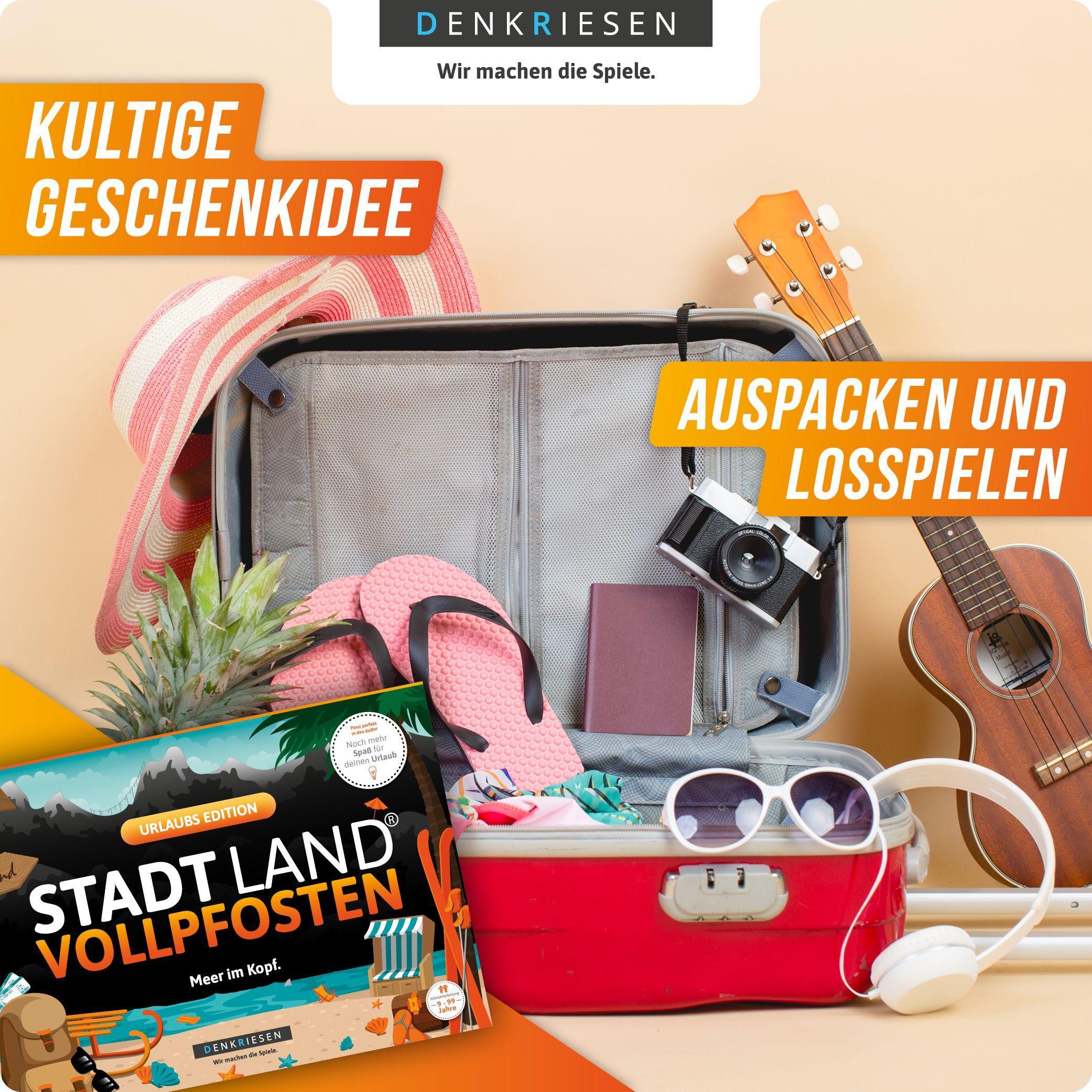 Beispielinhalt (Bild) DENKRIESEN - STADT LAND VOLLPFOSTEN® - URLAUBS EDITION - "Meer im Kopf." - A4