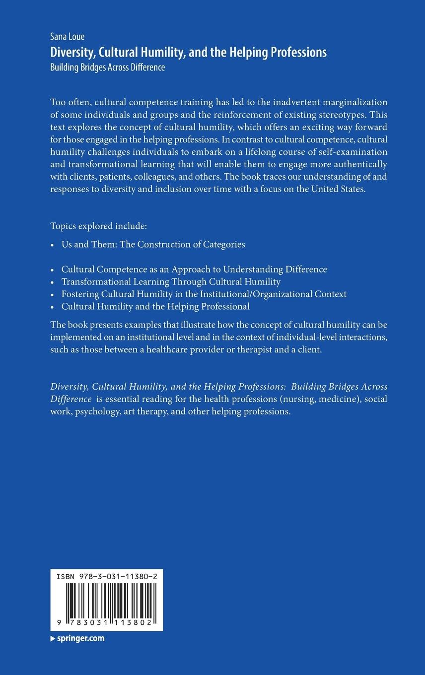 Rückseitencover Diversity, Cultural Humility, and the Helping Professions