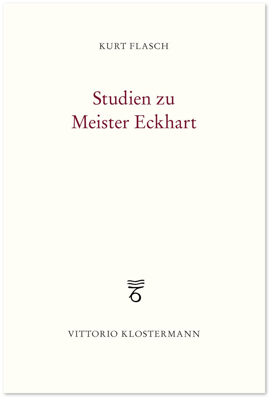 Vorderes Coverbild Studien zu Meister Eckhart