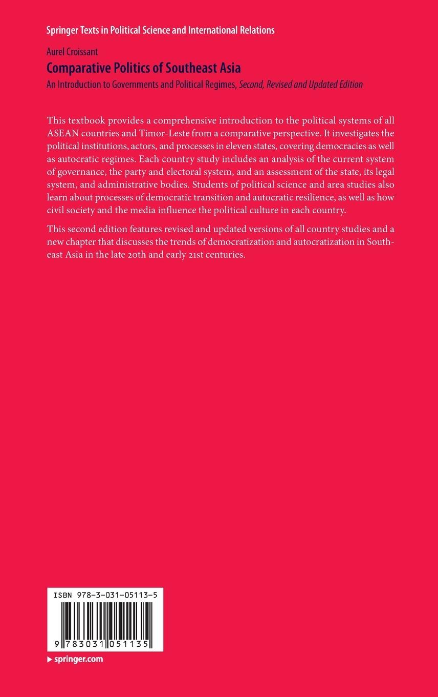 Rückseitencover Comparative Politics of Southeast Asia
