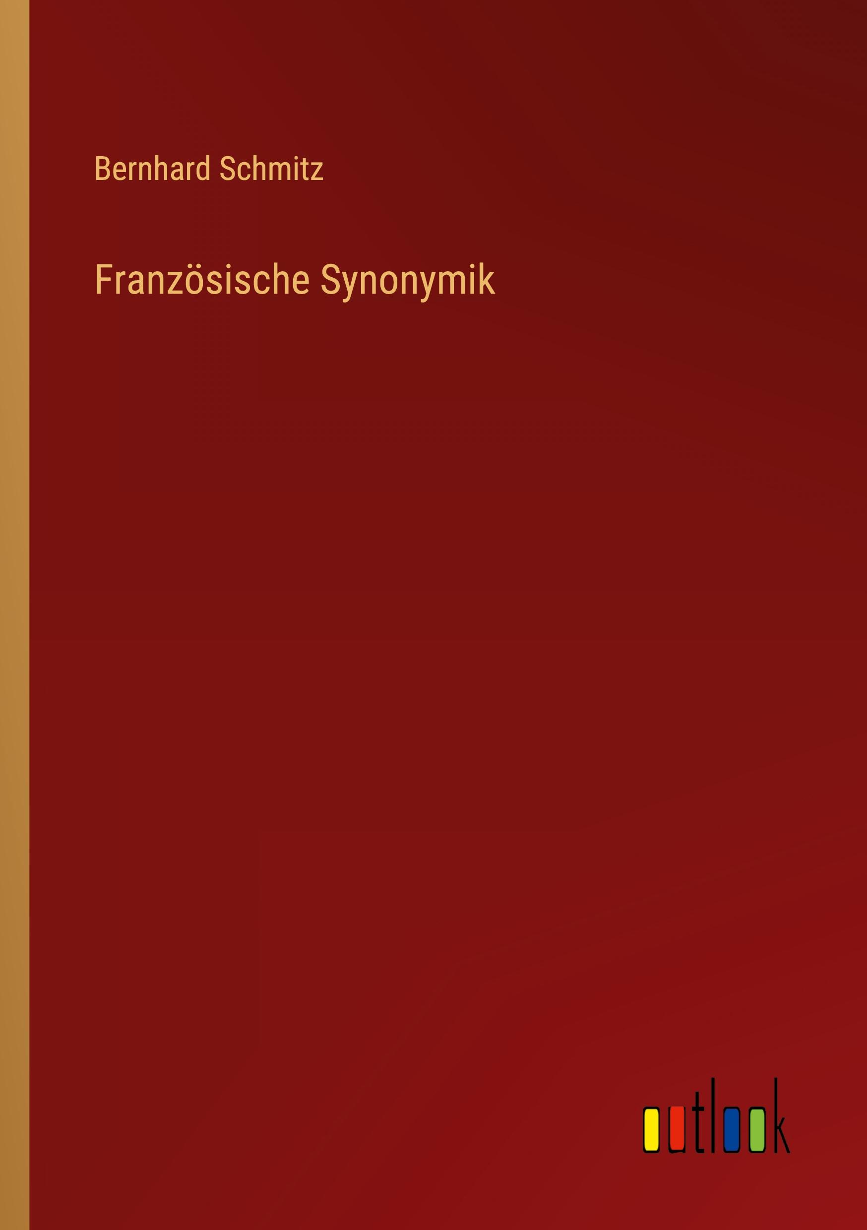 Vorderes Coverbild Französische Synonymik