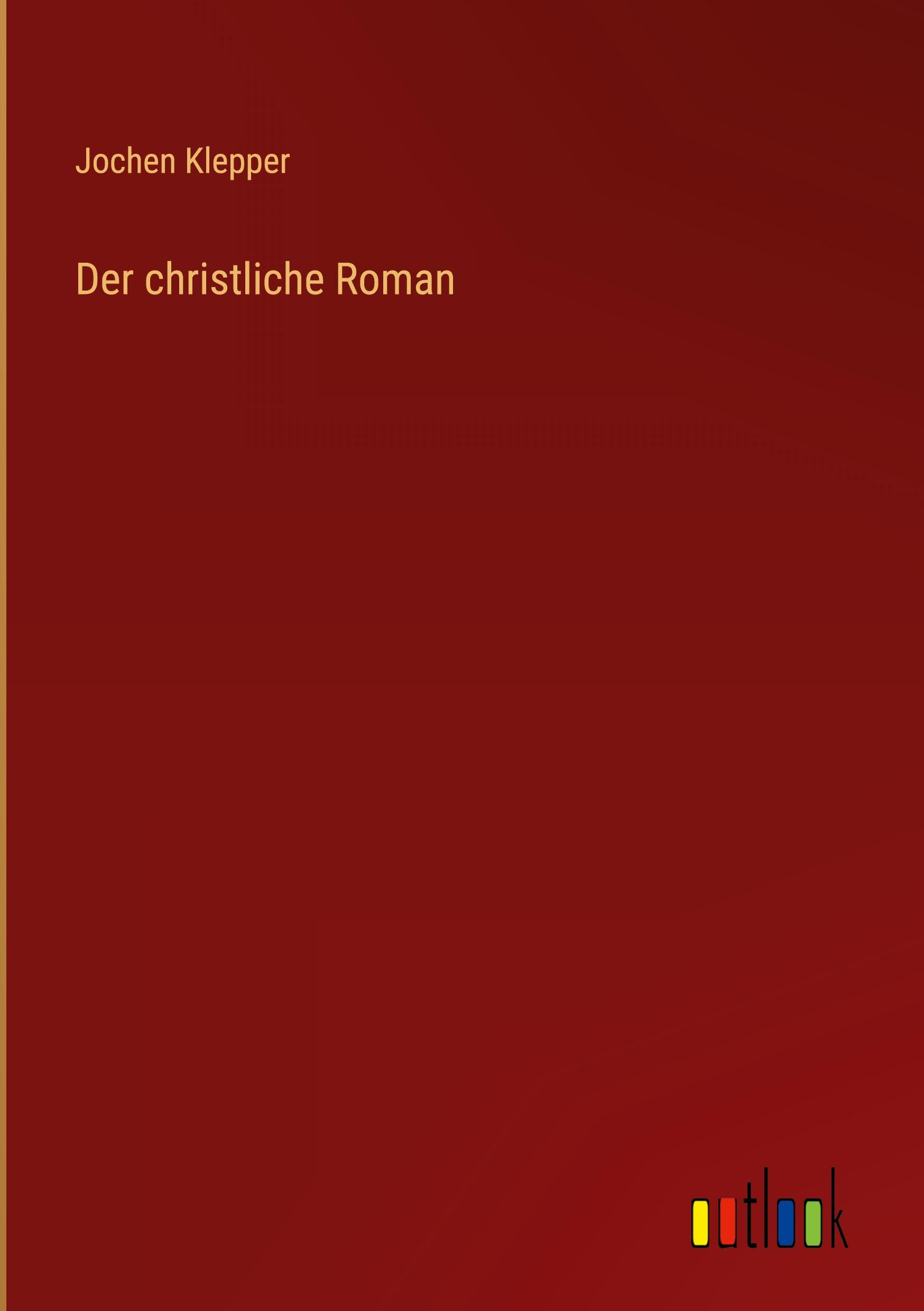 Vorderes Coverbild Der christliche Roman