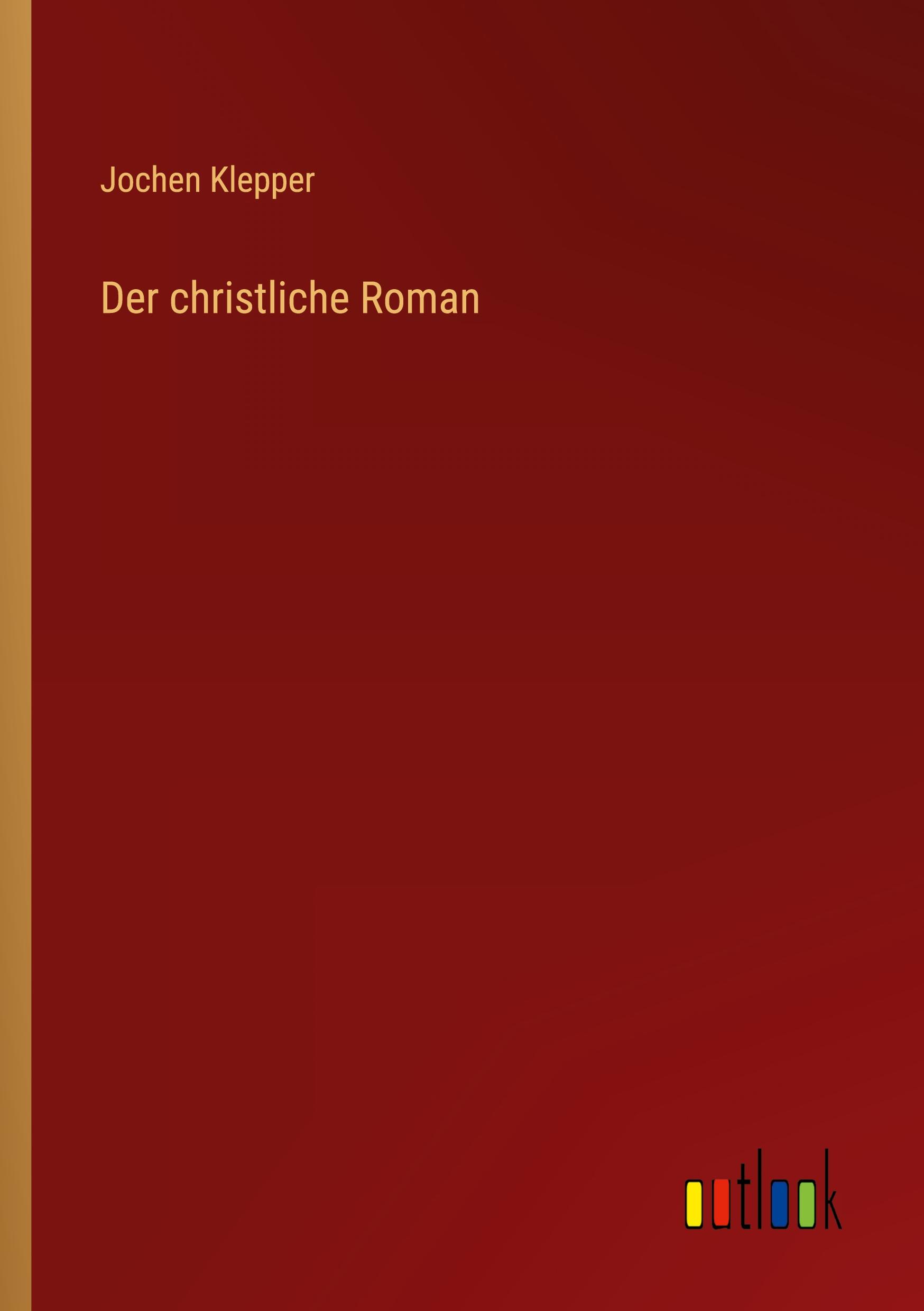 Vorderes Coverbild Der christliche Roman