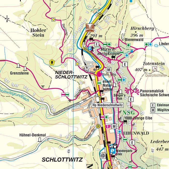 Beispielinhalt (Bild) Müglitztal. Liebstadt und Umgebung 1:20 000