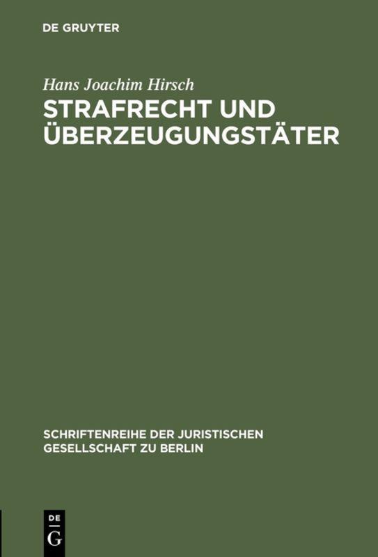 Vorderes Coverbild Strafrecht und Überzeugungstäter