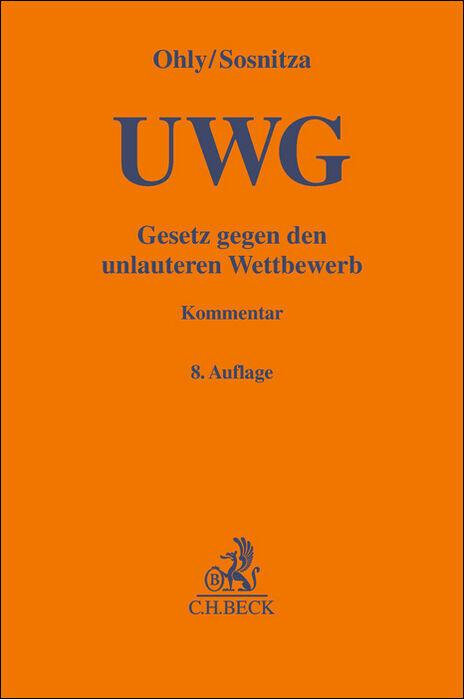 Vorderes Coverbild Gesetz gegen den unlauteren Wettbewerb