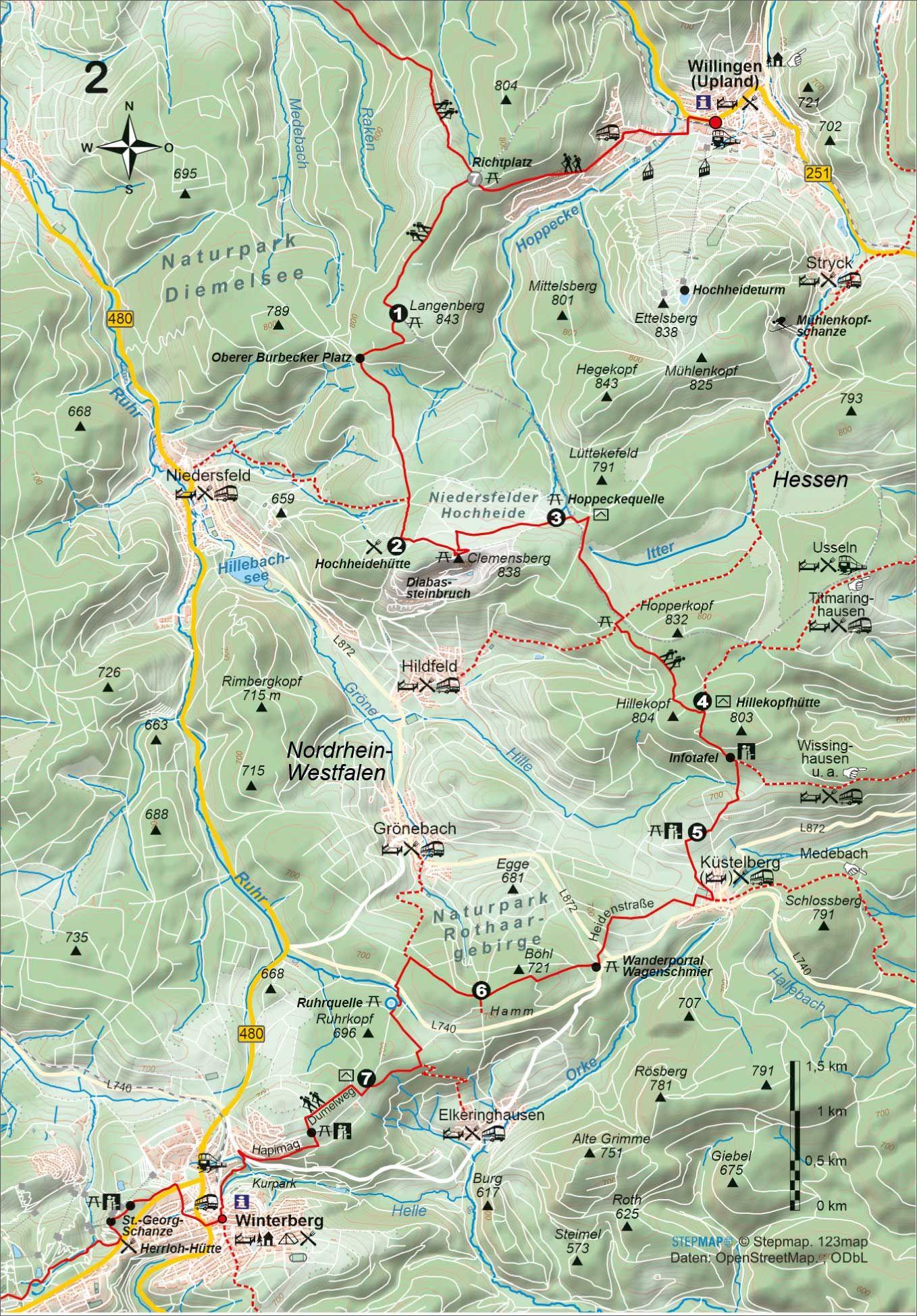 Beispielinhalt (Bild) Rothaarsteig