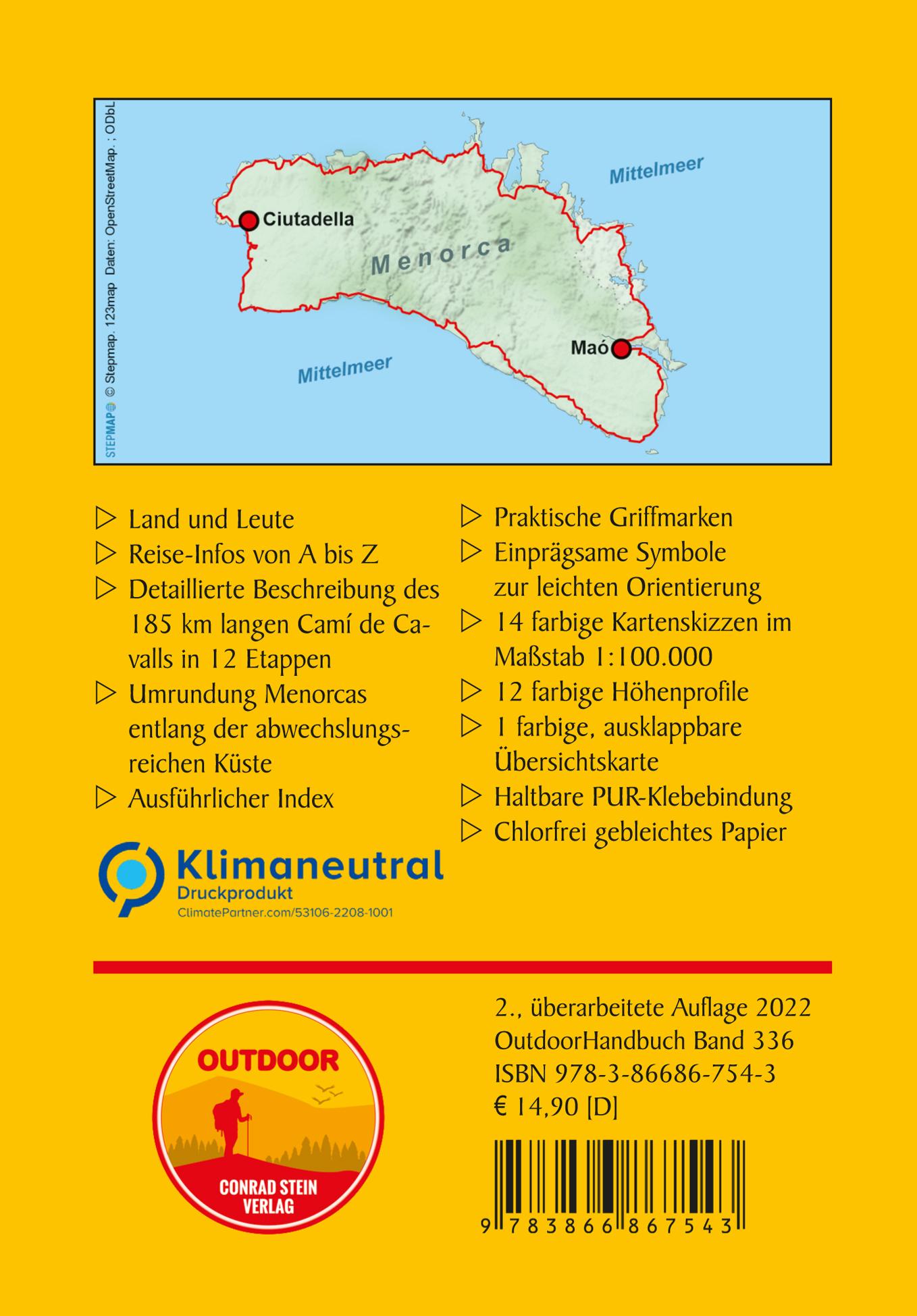 Rückseitencover Menorca: Camí de Cavalls