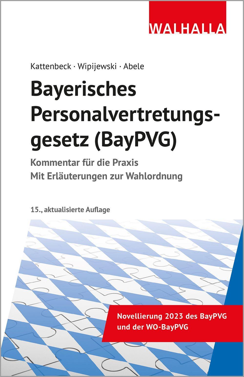 Vorderes Coverbild Bayerisches Personalvertretungsgesetz (BayPVG)