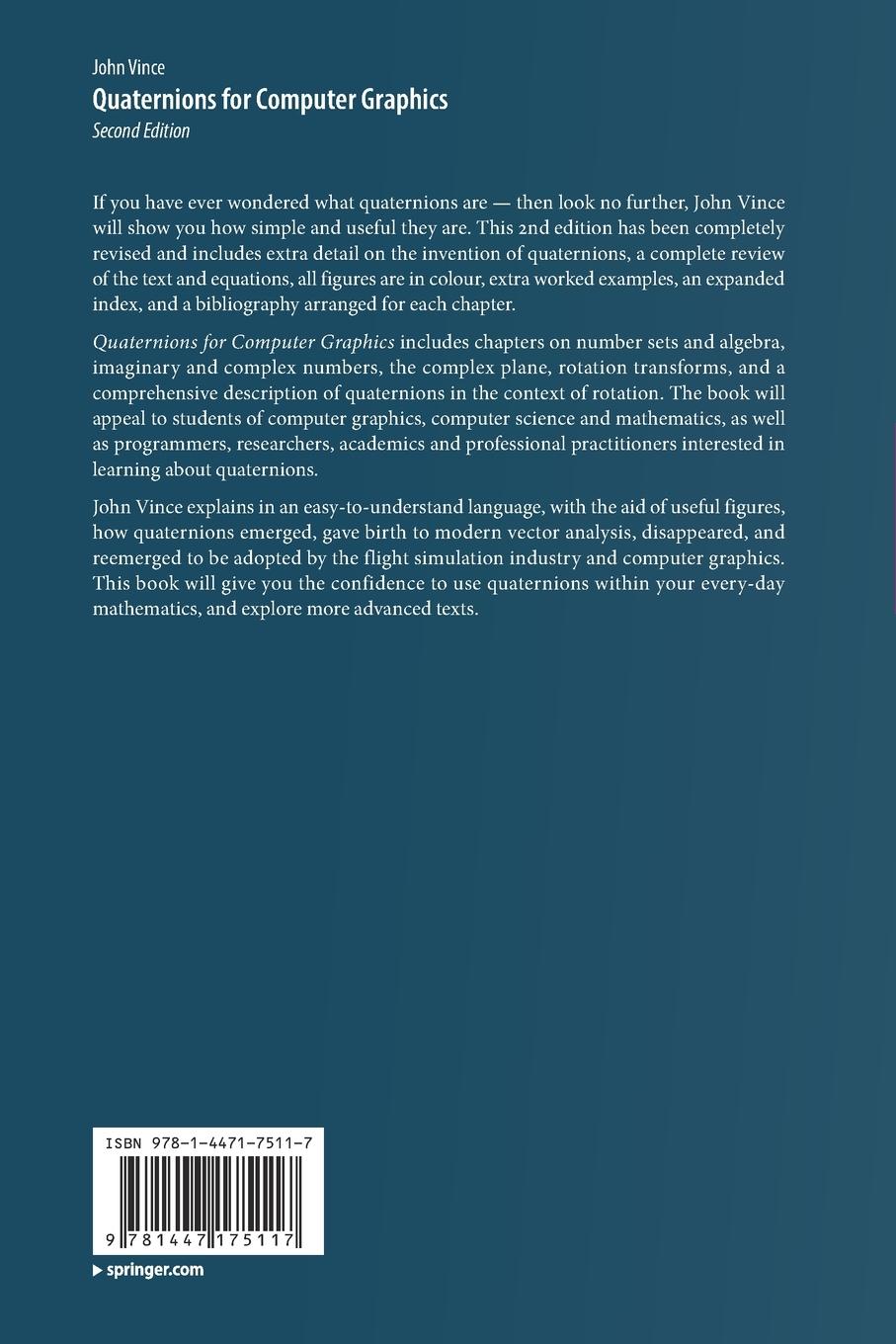 Rückseitencover Quaternions for Computer Graphics