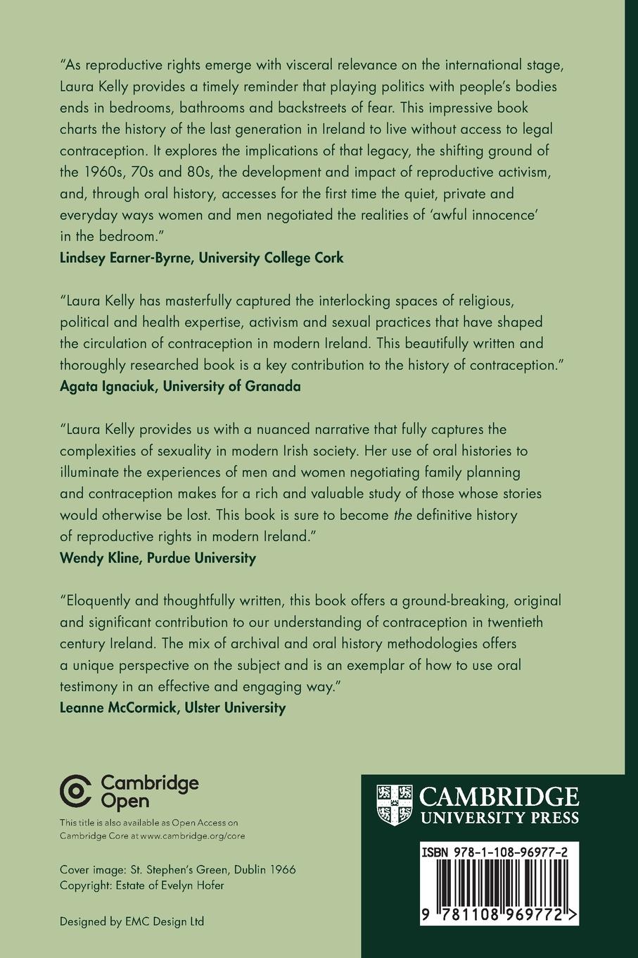 Rückseitencover Contraception and Modern Ireland