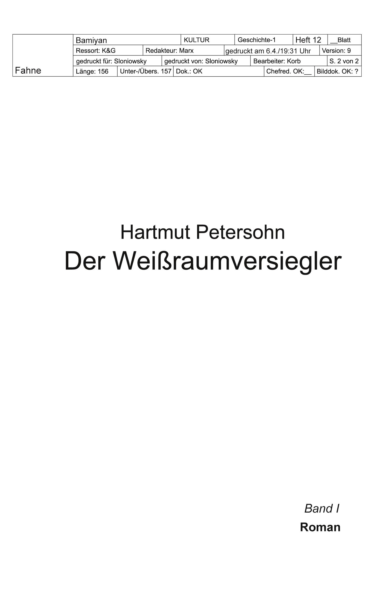 Vorderes Coverbild Der Weißraumversiegler