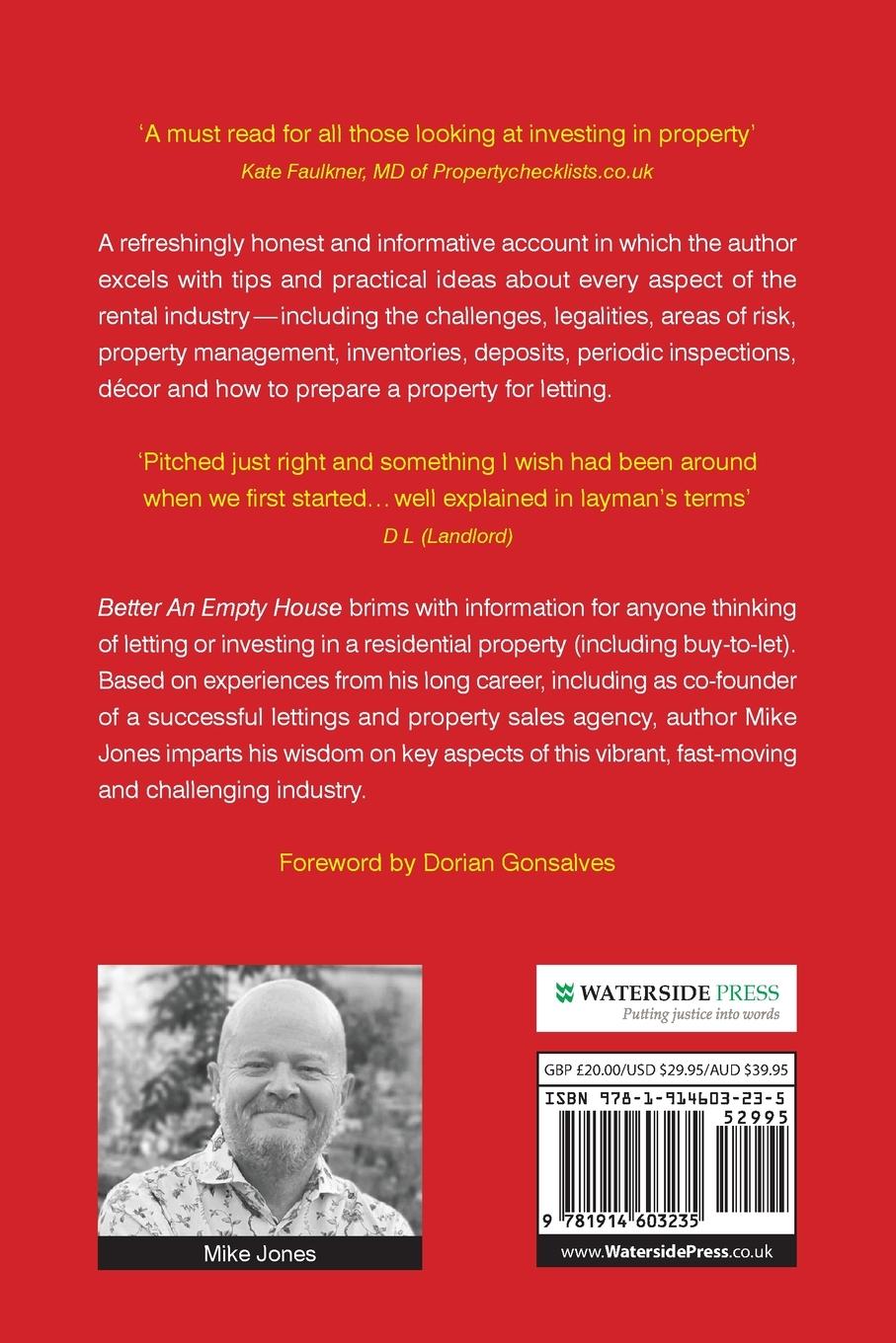 Rückseitencover Better An Empty House Than An Unruly Tenant