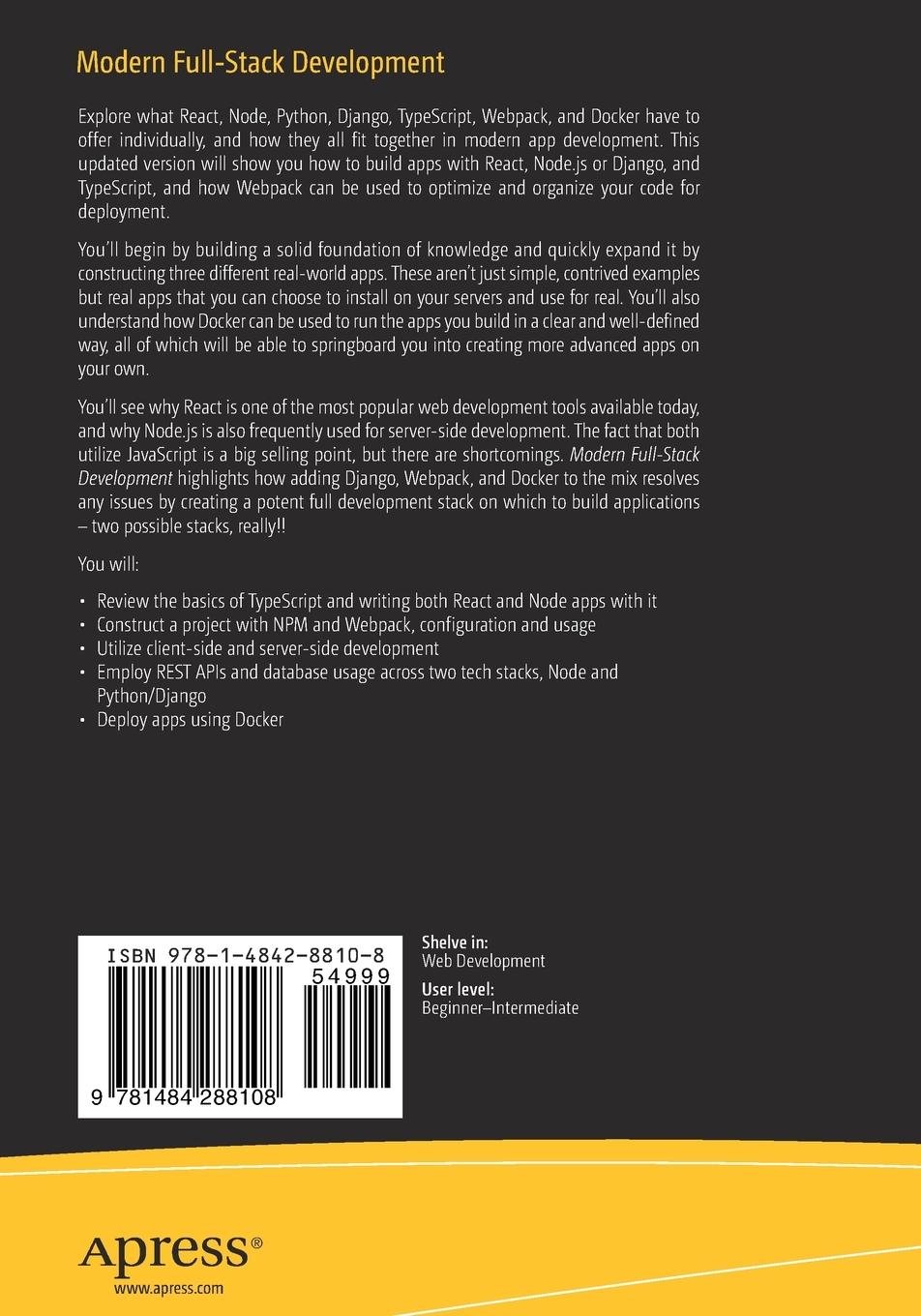 Rückseitencover Modern Full-Stack Development