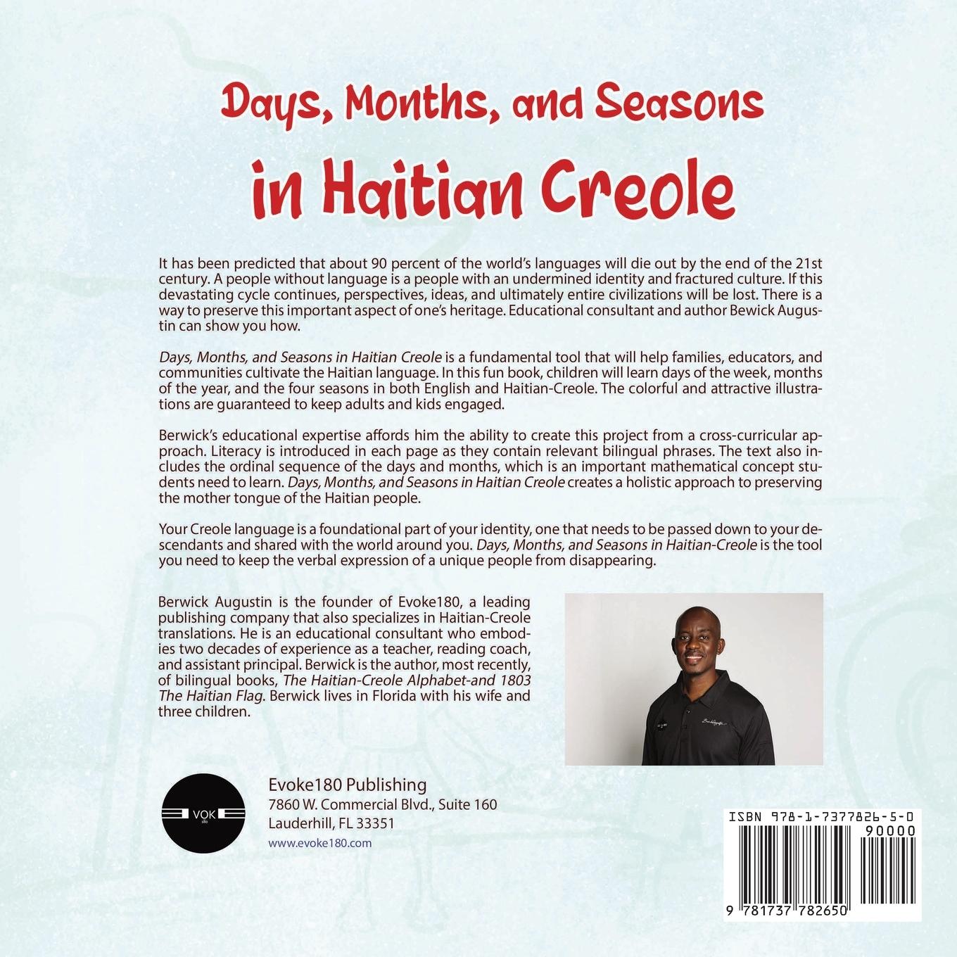 Rückseitencover Days, Months, and Seasons in Haitian Creole
