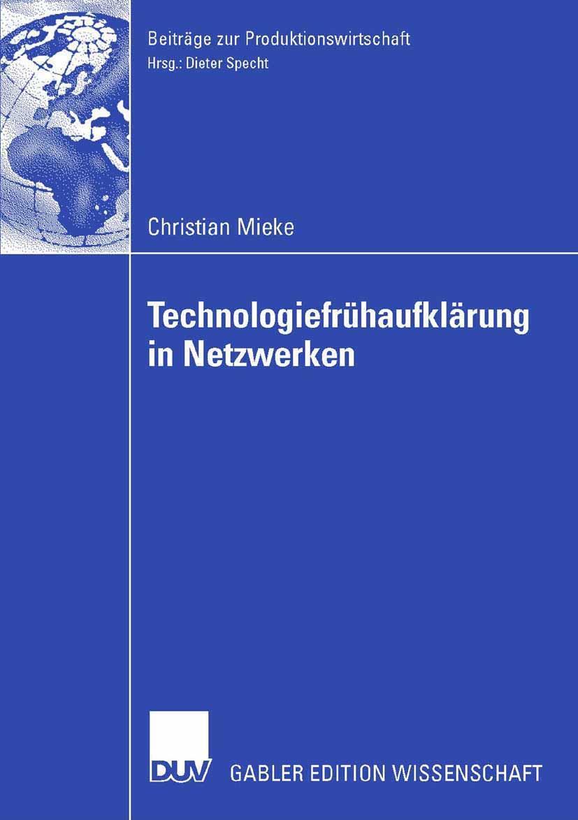 Vorderes Coverbild Technologiefrühaufklärung in Netzwerken