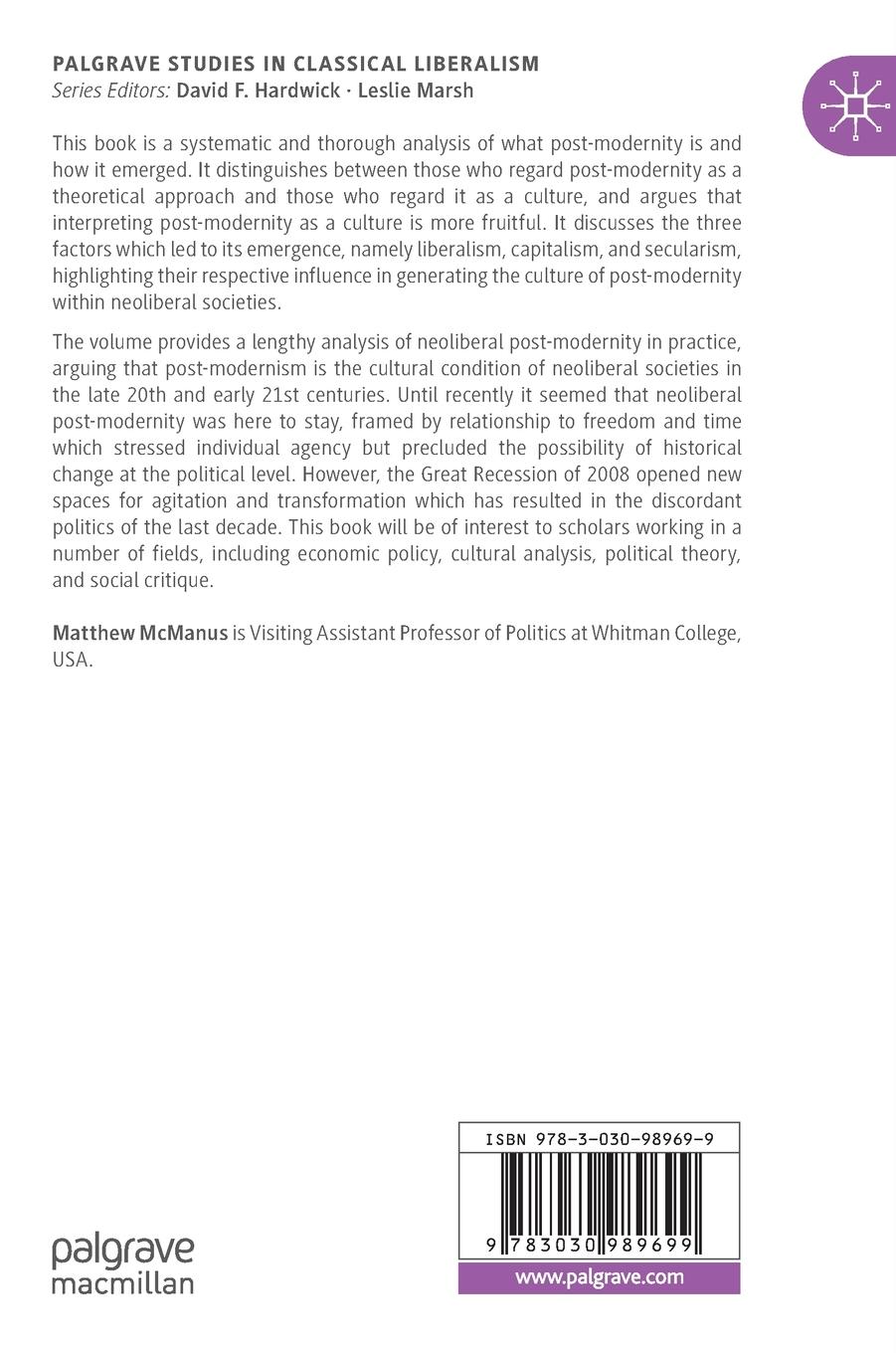 Rückseitencover The Emergence of Post-modernity at the Intersection of Liberalism, Capitalism, and Secularism