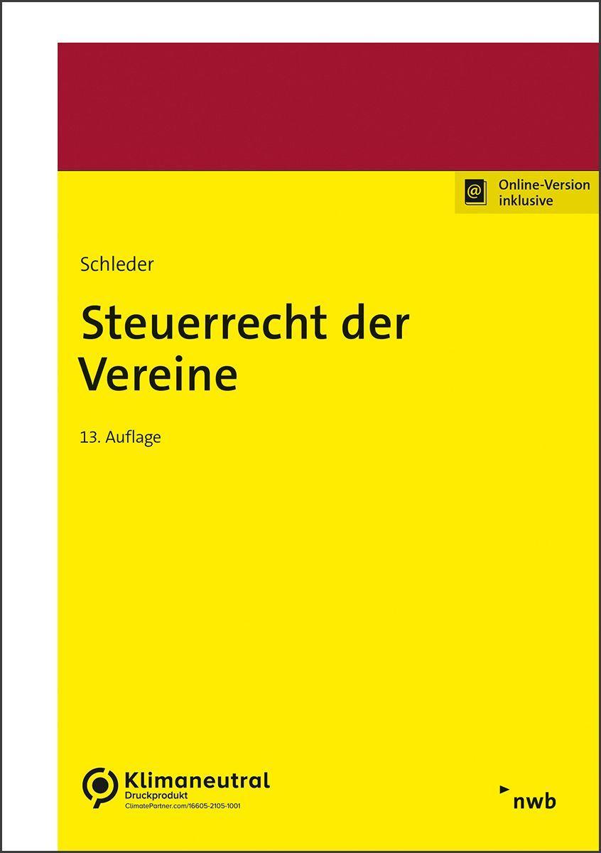 Vorderes Coverbild Steuerrecht der Vereine