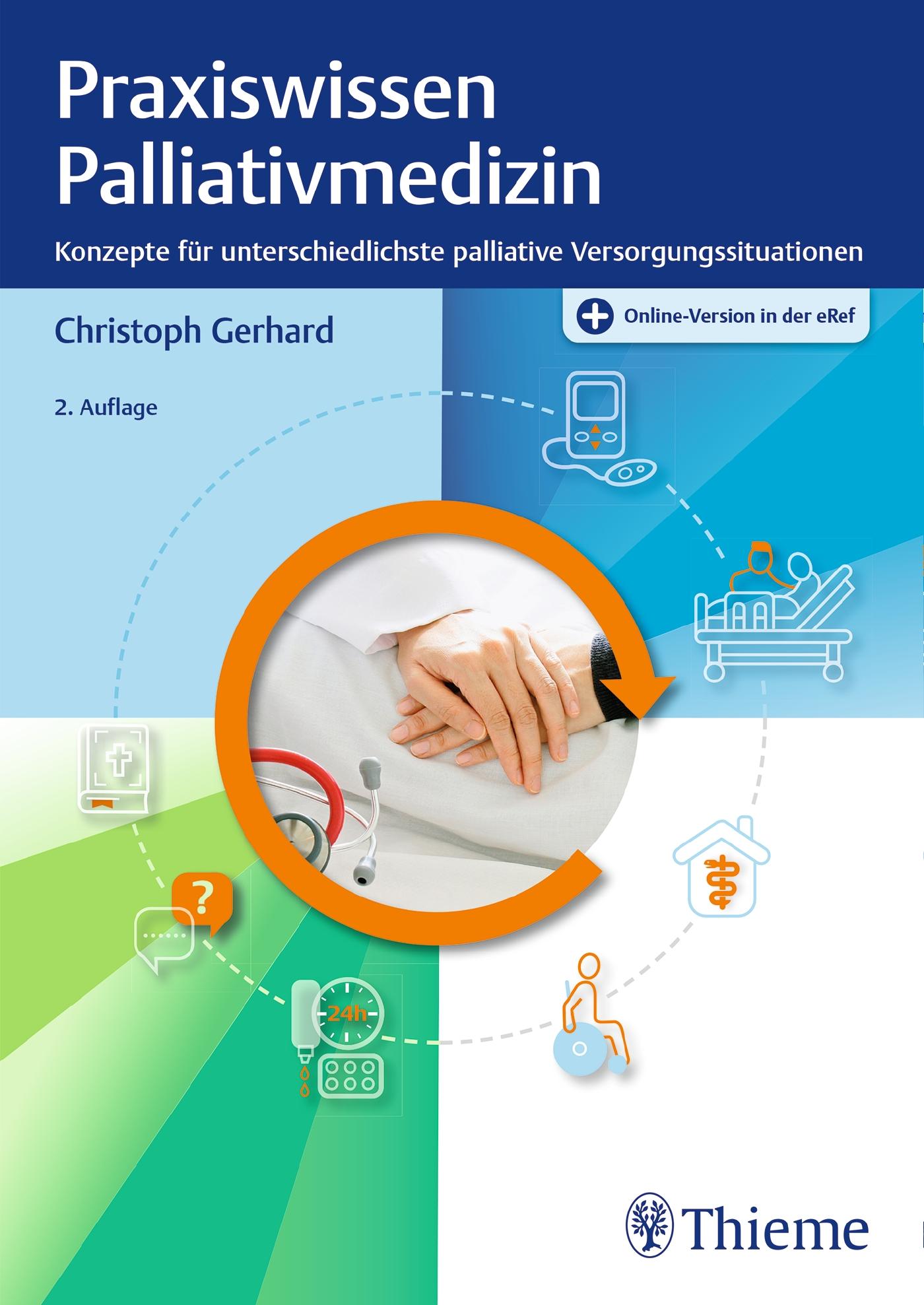Vorderes Coverbild Praxiswissen Palliativmedizin