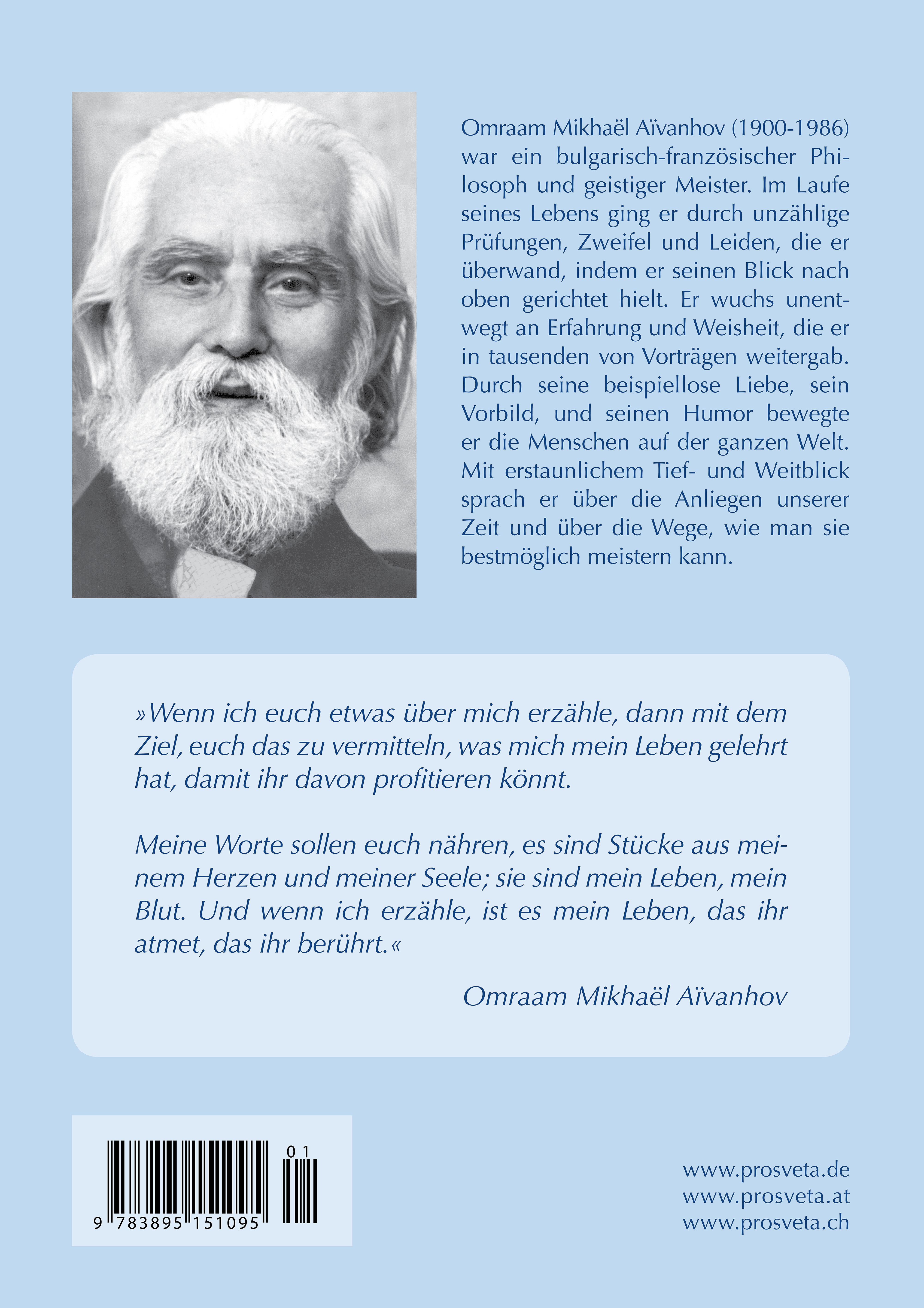 Rückseitencover Autobiografie