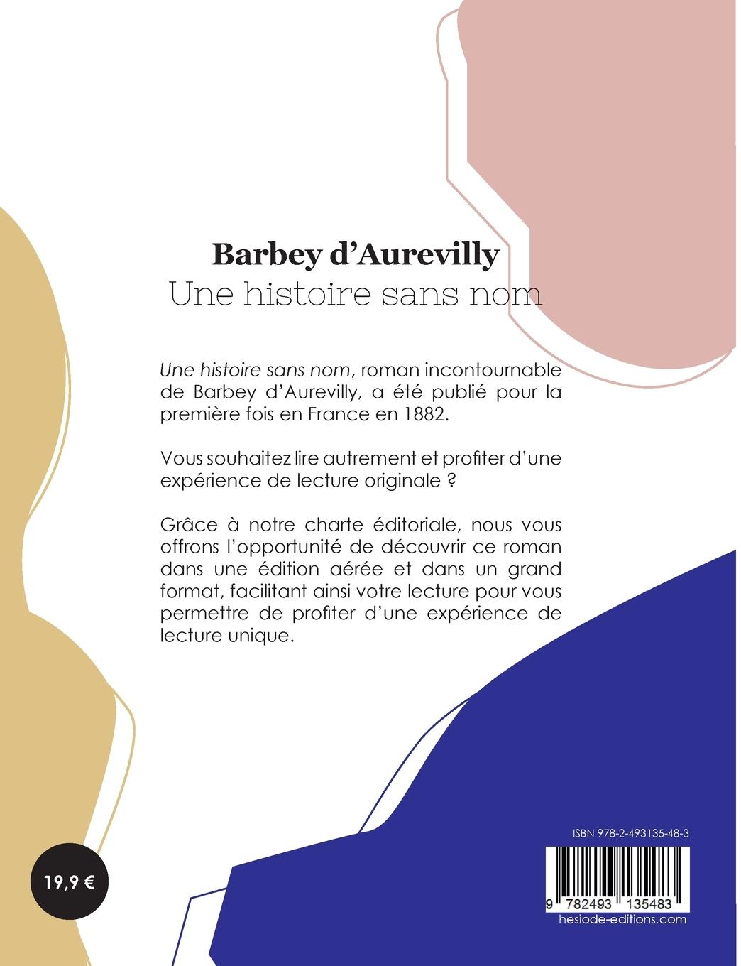 Rückseitencover Une histoire sans nom