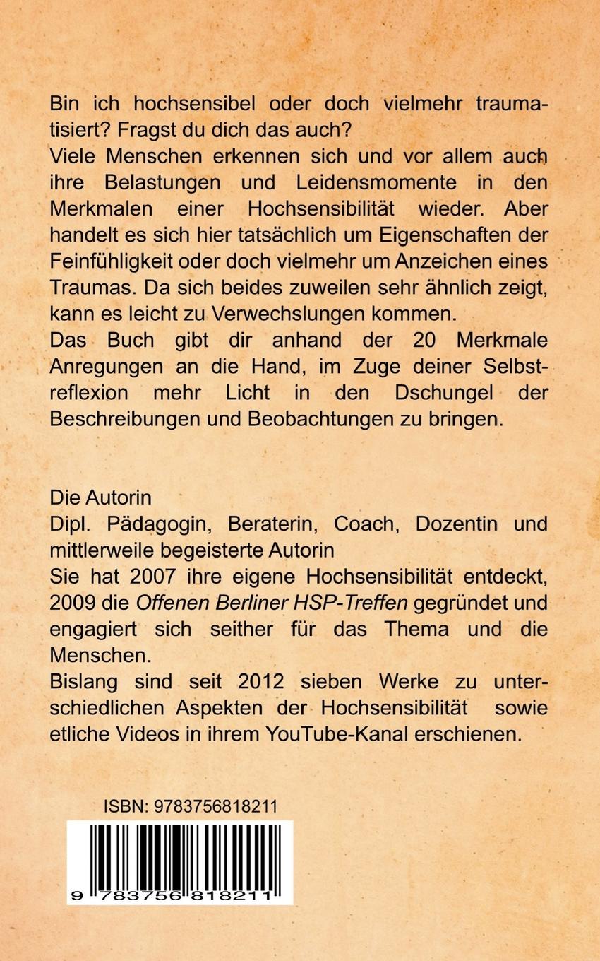 Rückseitencover Bin ich wirklich hochsensibel?