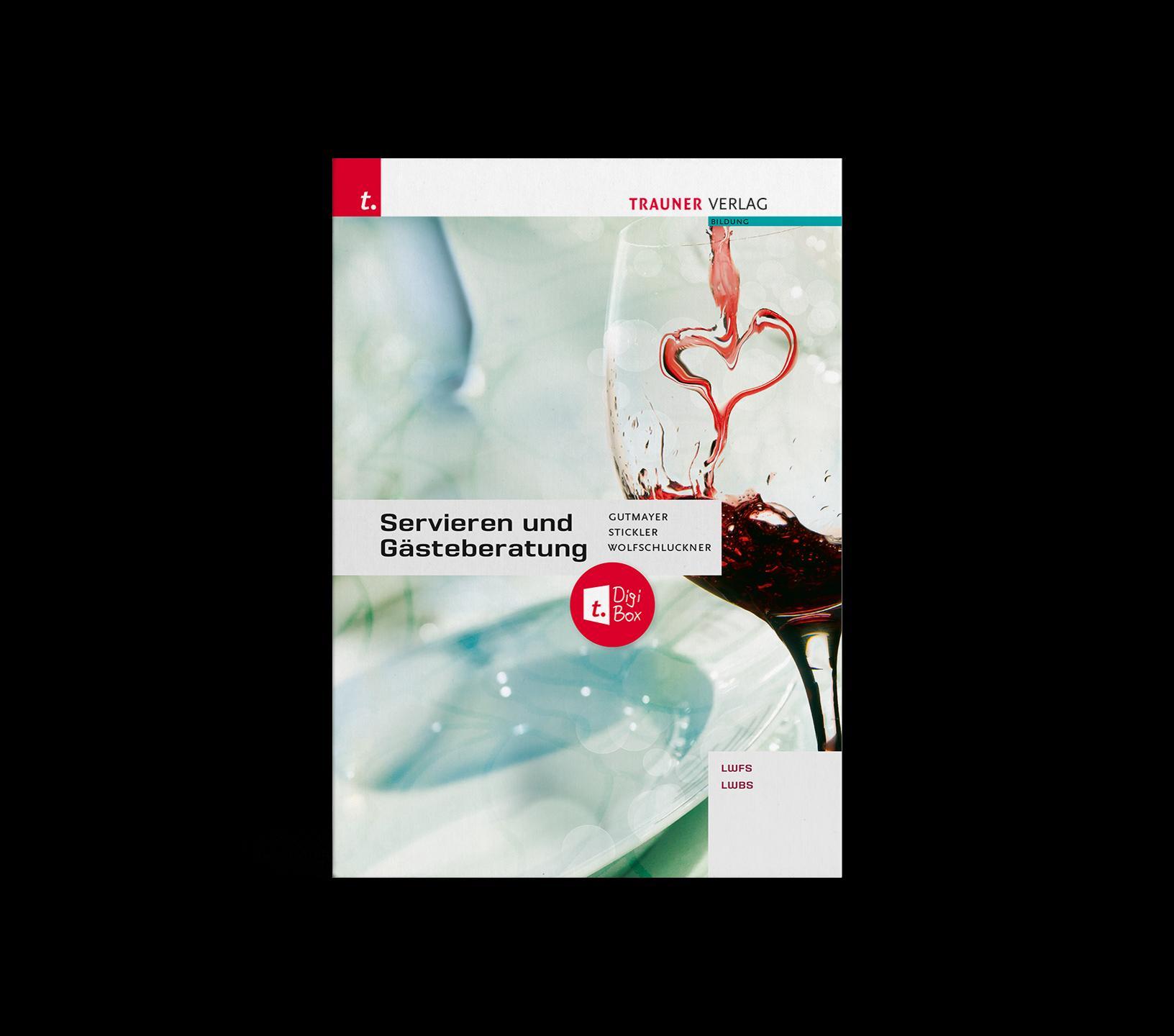 Vorderes Coverbild Servieren und Gästeberatung + TRAUNER-DigiBox