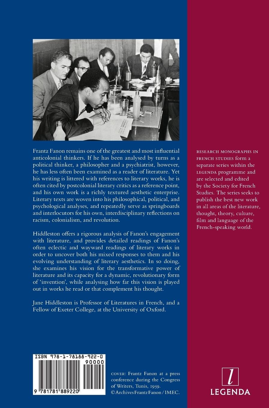 Rückseitencover Frantz Fanon