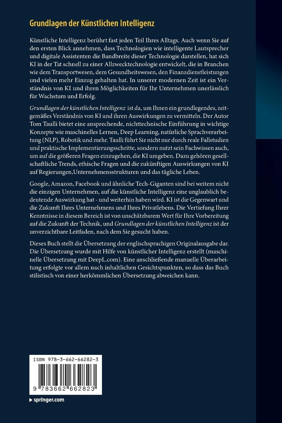 Rückseitencover Grundlagen der Künstlichen Intelligenz