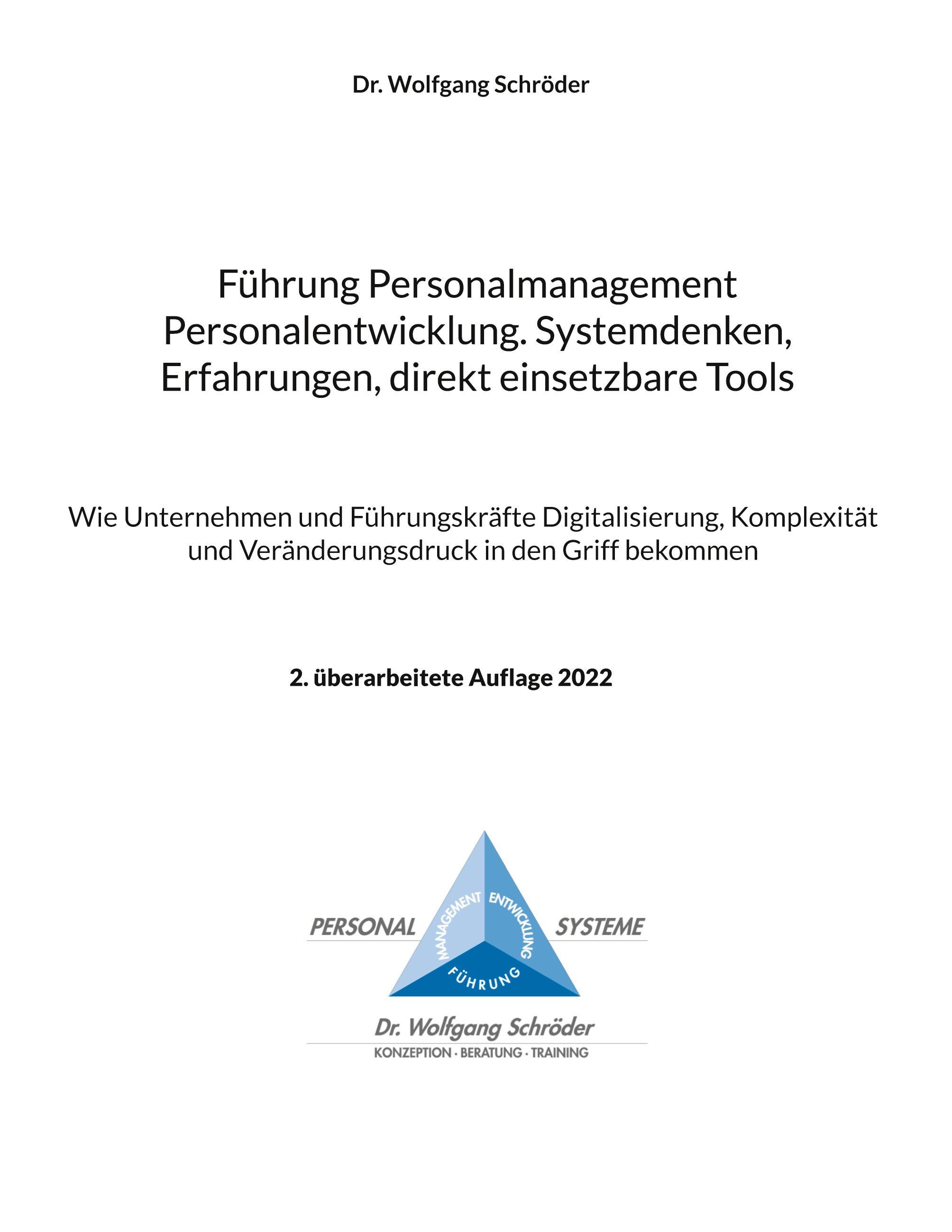 Vorderes Coverbild Führung Personalmanagement Personalentwicklung. Systemdenken, Erfahrungen, direkt einsetzbare Tools