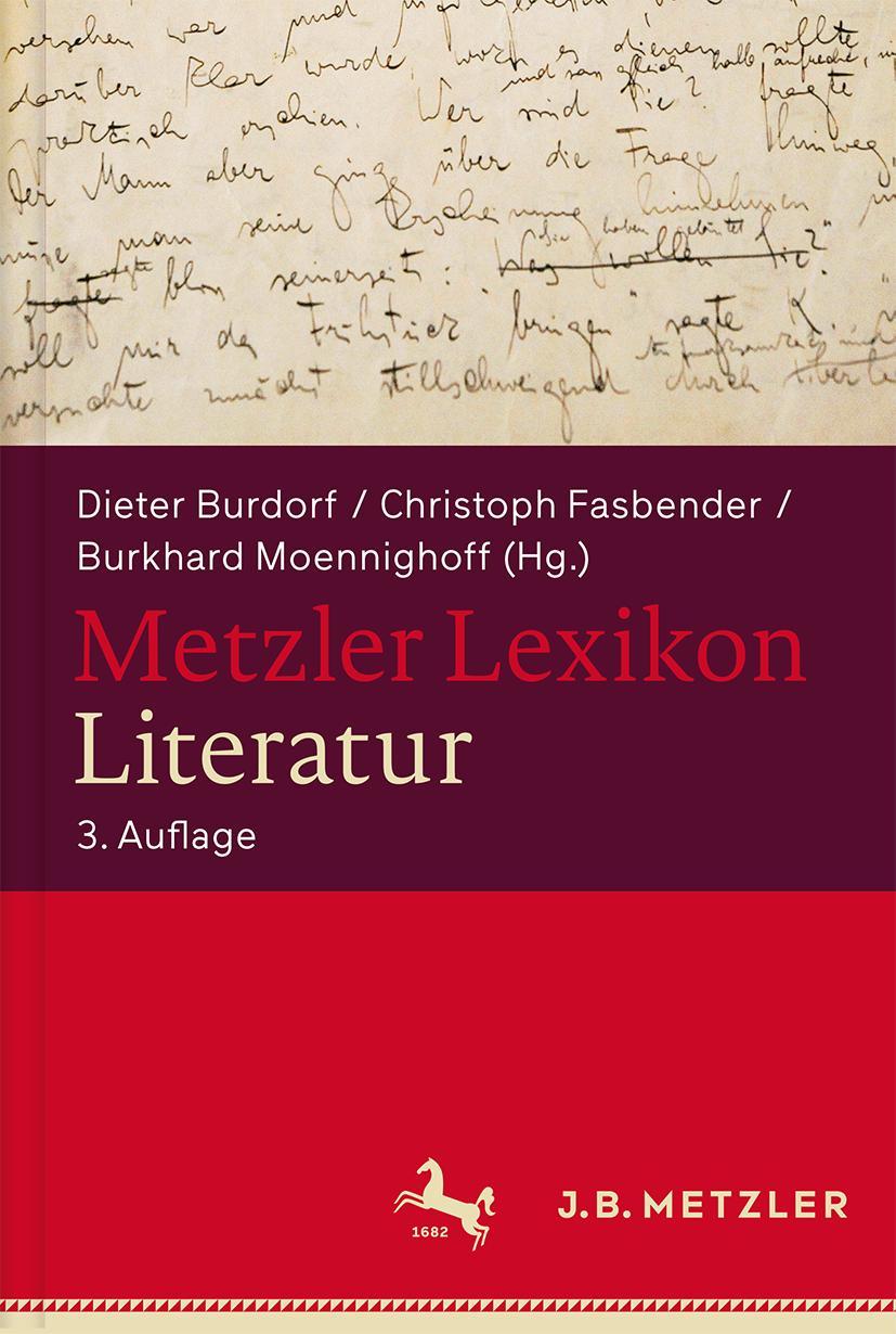 Vorderes Coverbild Metzler Lexikon Literatur