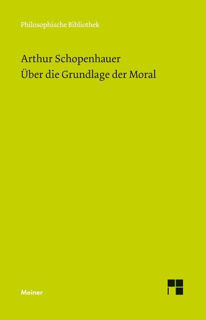 Vorderes Coverbild Über die Grundlage der Moral