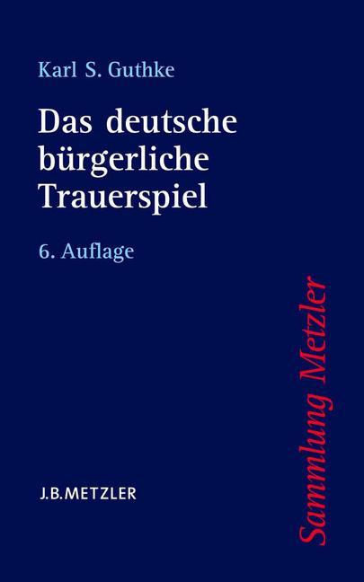 Vorderes Coverbild Das deutsche bürgerliche Trauerspiel