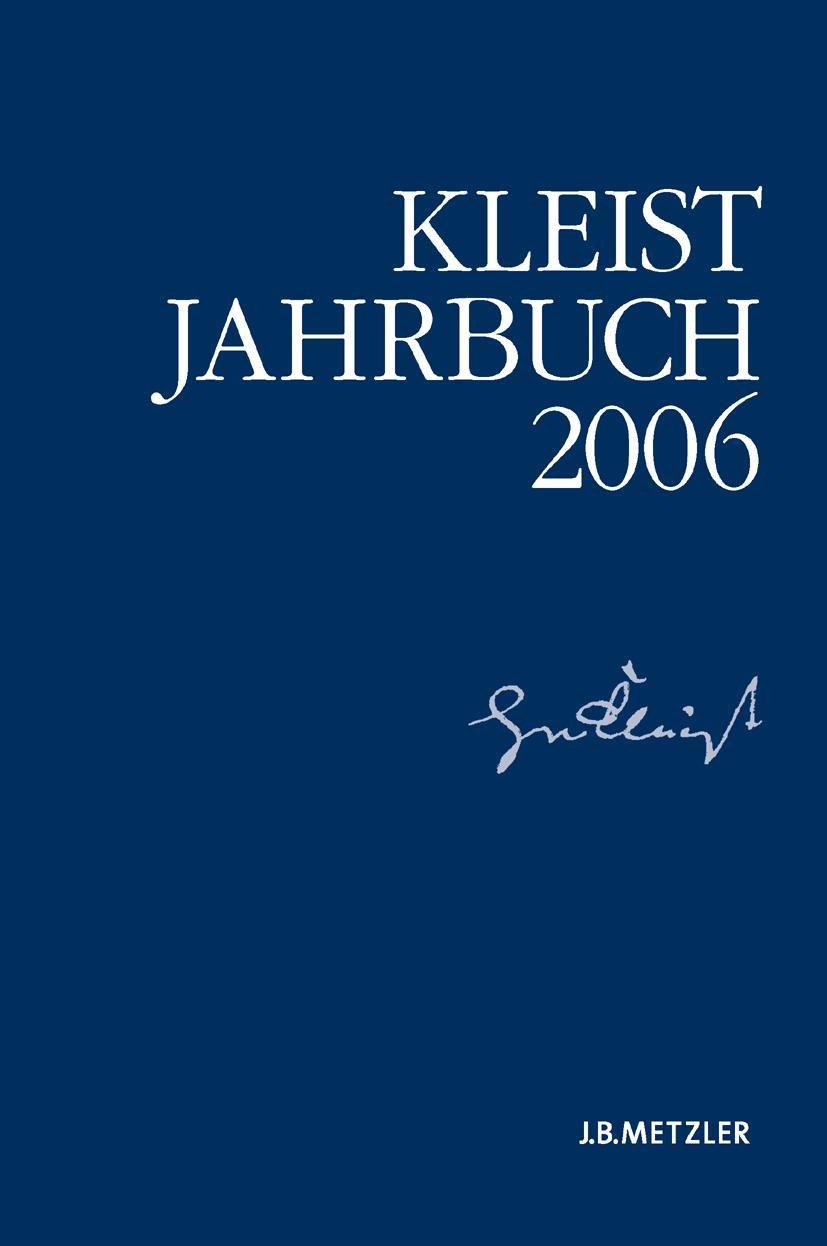 Vorderes Coverbild Kleist-Jahrbuch 2006