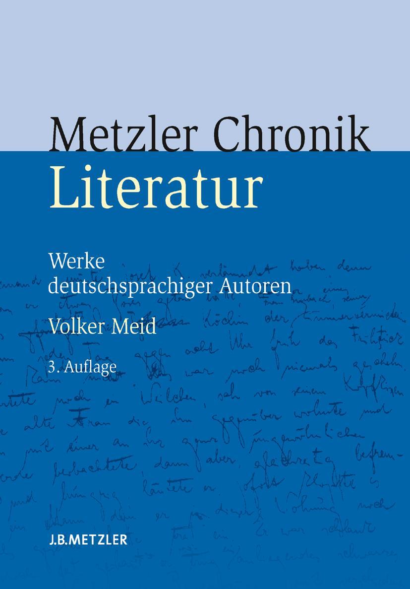Vorderes Coverbild Metzler Literatur Chronik