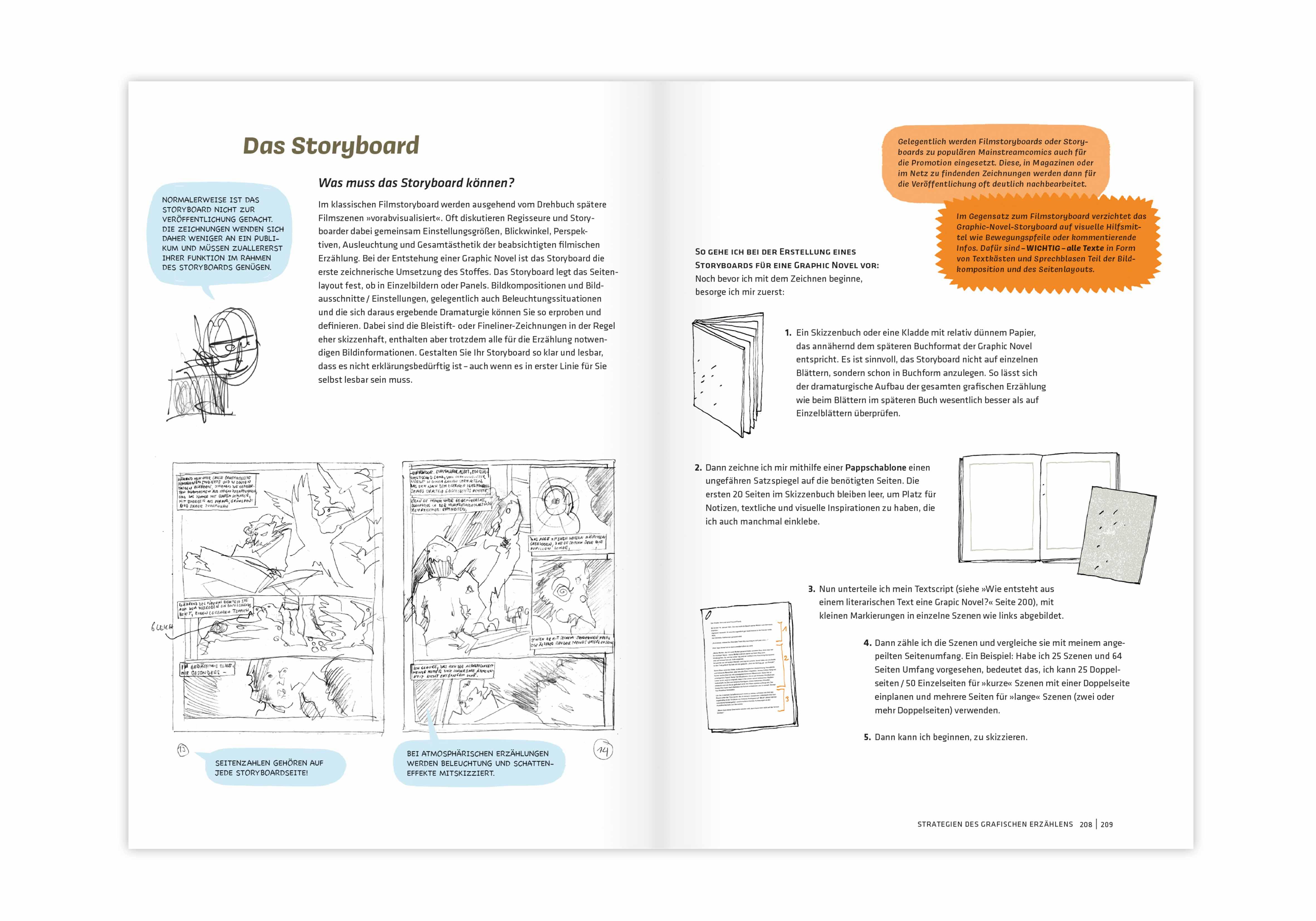 Beispielinhalt (Bild) Von der Idee zur Graphic Novel