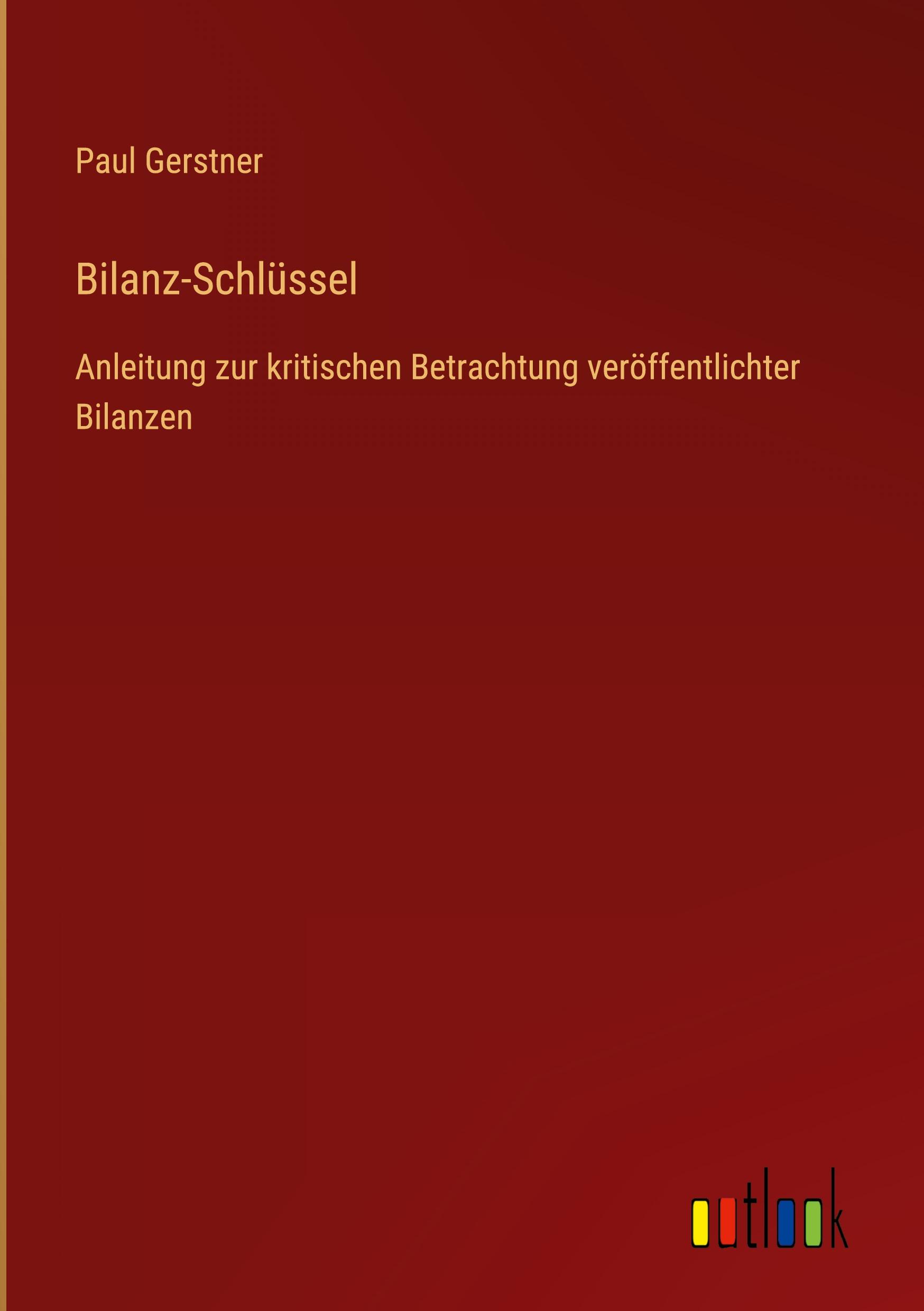 Vorderes Coverbild Bilanz-Schlüssel