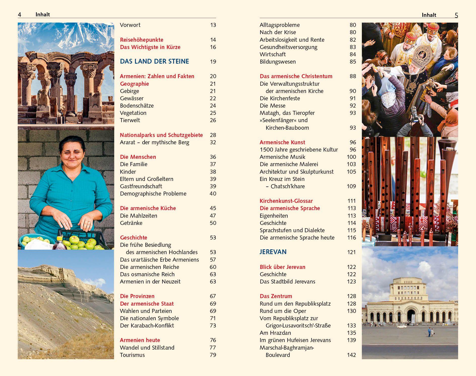 Beispielinhalt (Bild) TRESCHER Reiseführer Armenien
