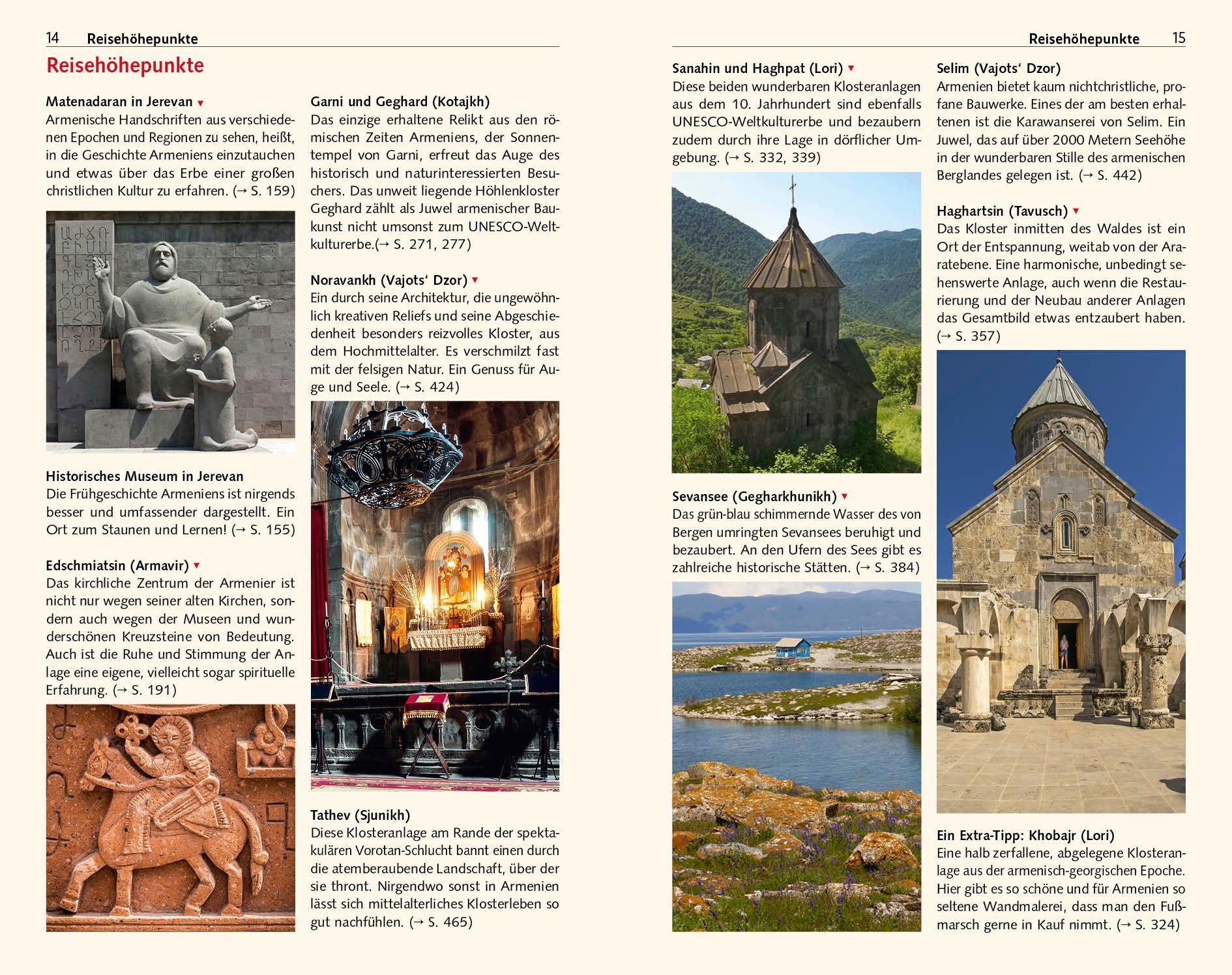 Beispielinhalt (Bild) TRESCHER Reiseführer Armenien