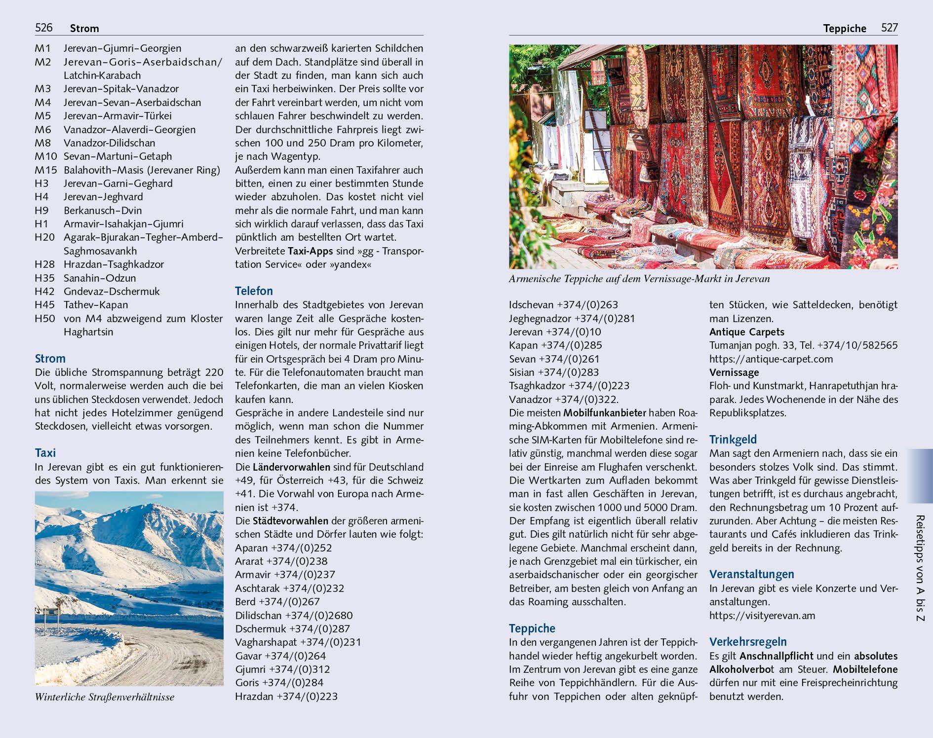 Beispielinhalt (Bild) TRESCHER Reiseführer Armenien