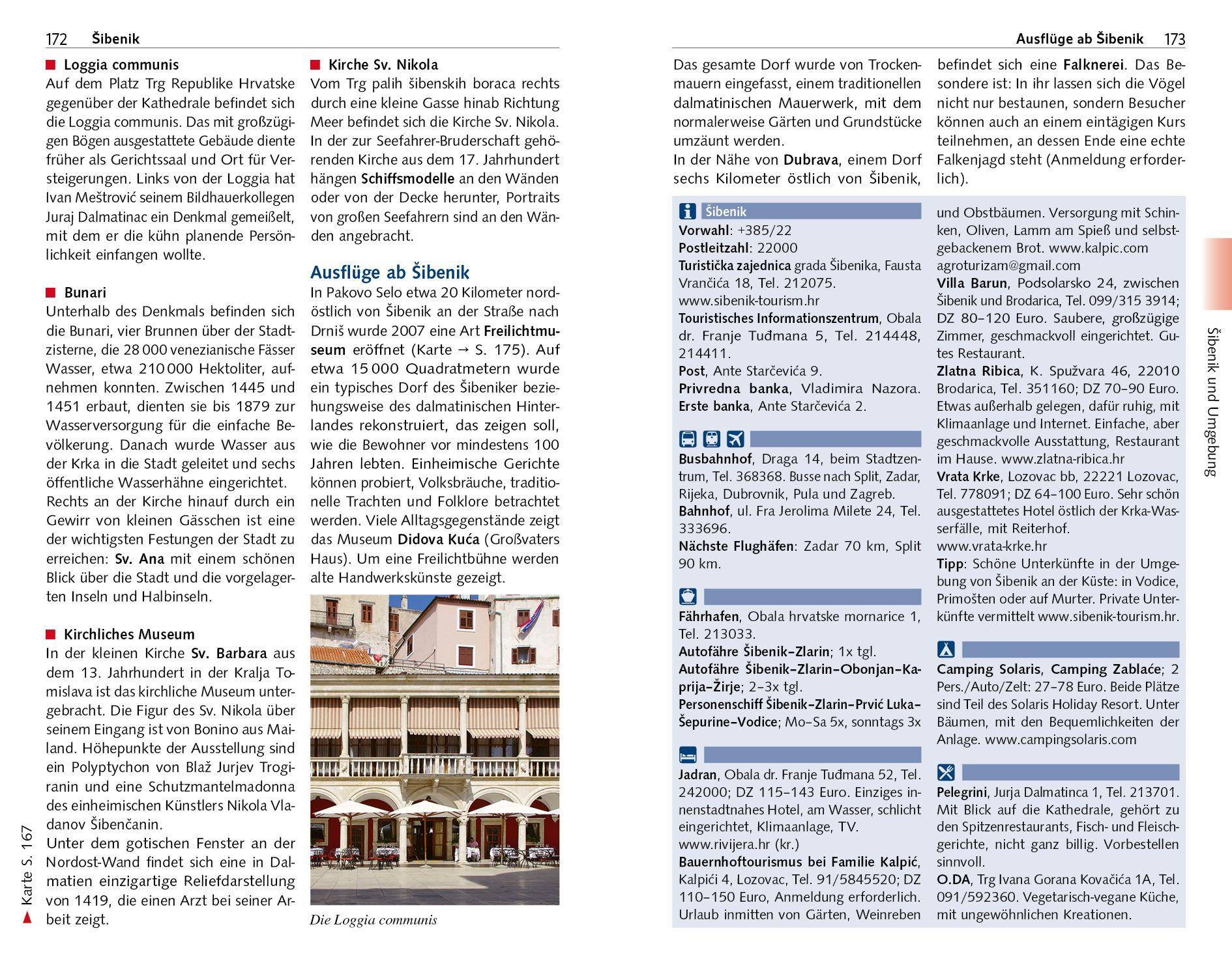 Beispielinhalt (Bild) TRESCHER Reiseführer Dalmatien