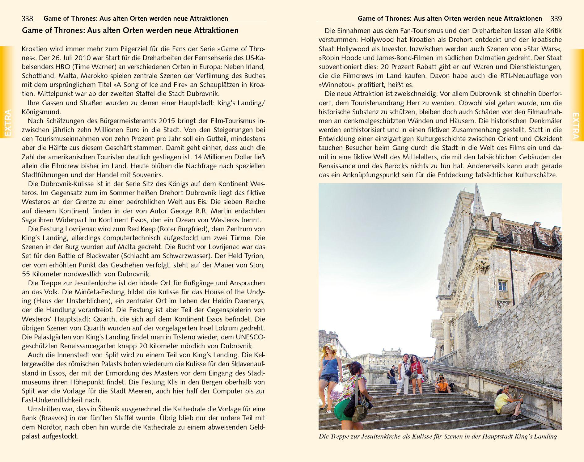 Beispielinhalt (Bild) TRESCHER Reiseführer Dalmatien