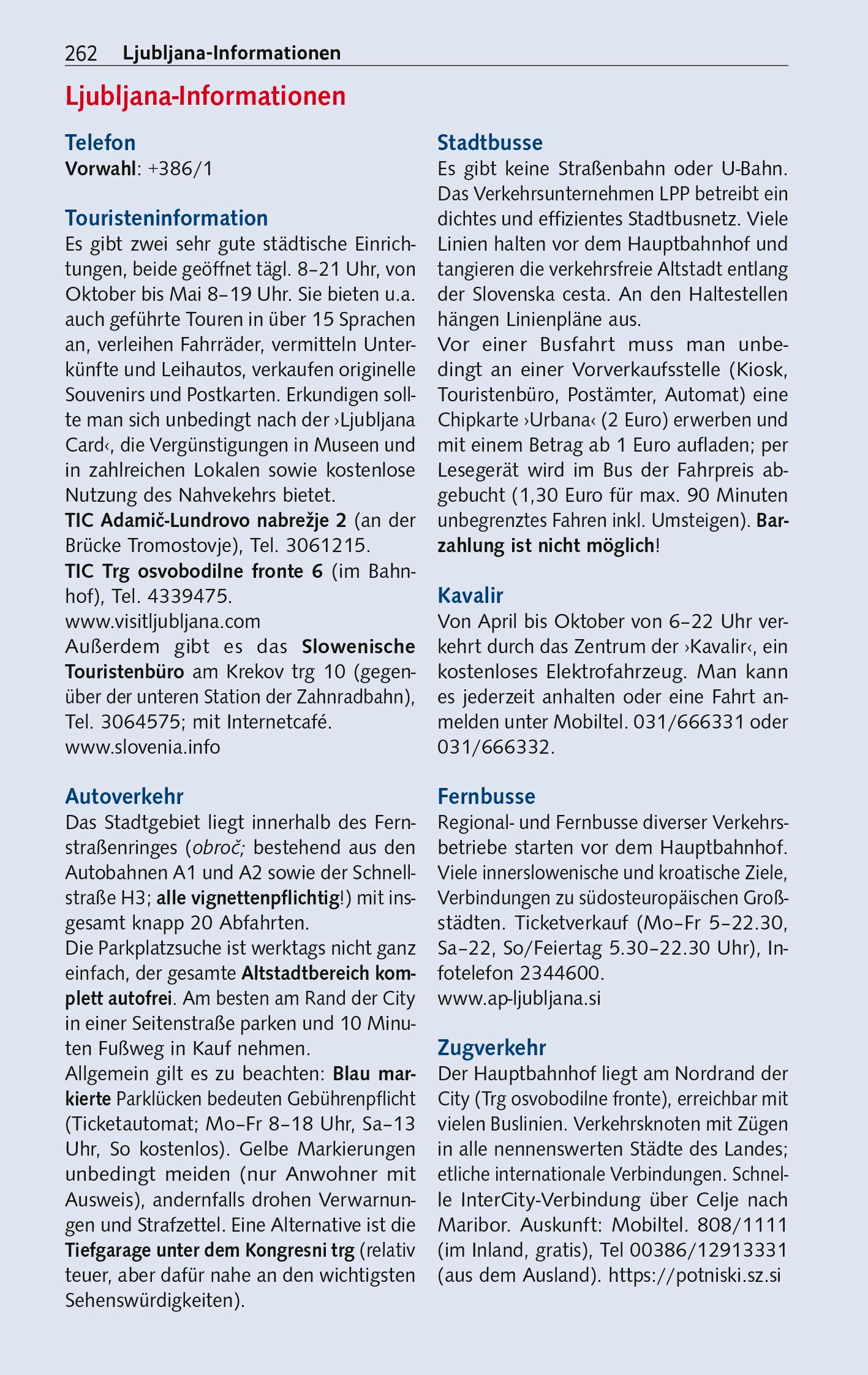 Beispielinhalt (Bild) TRESCHER Reiseführer Slowenien