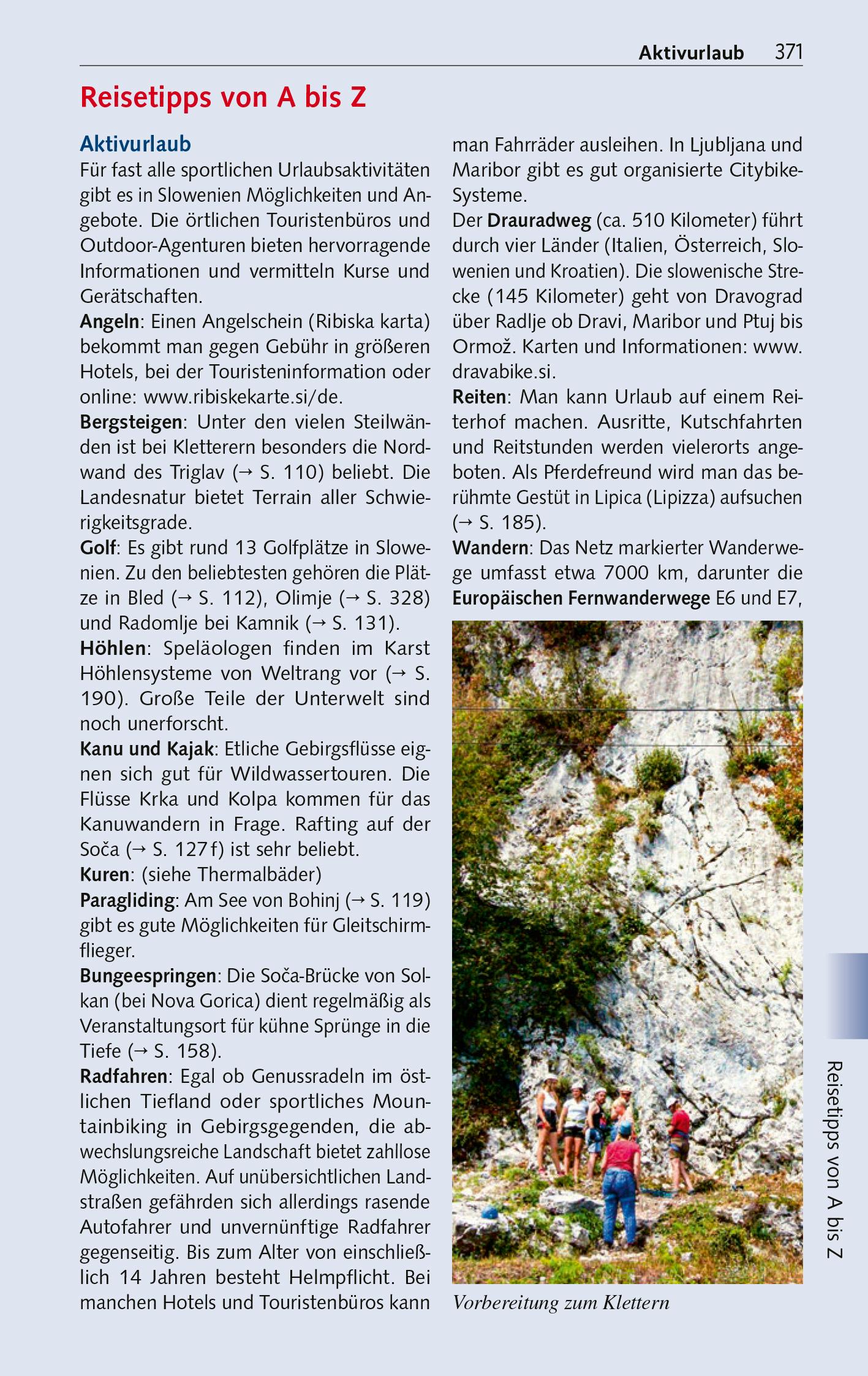 Beispielinhalt (Bild) TRESCHER Reiseführer Slowenien