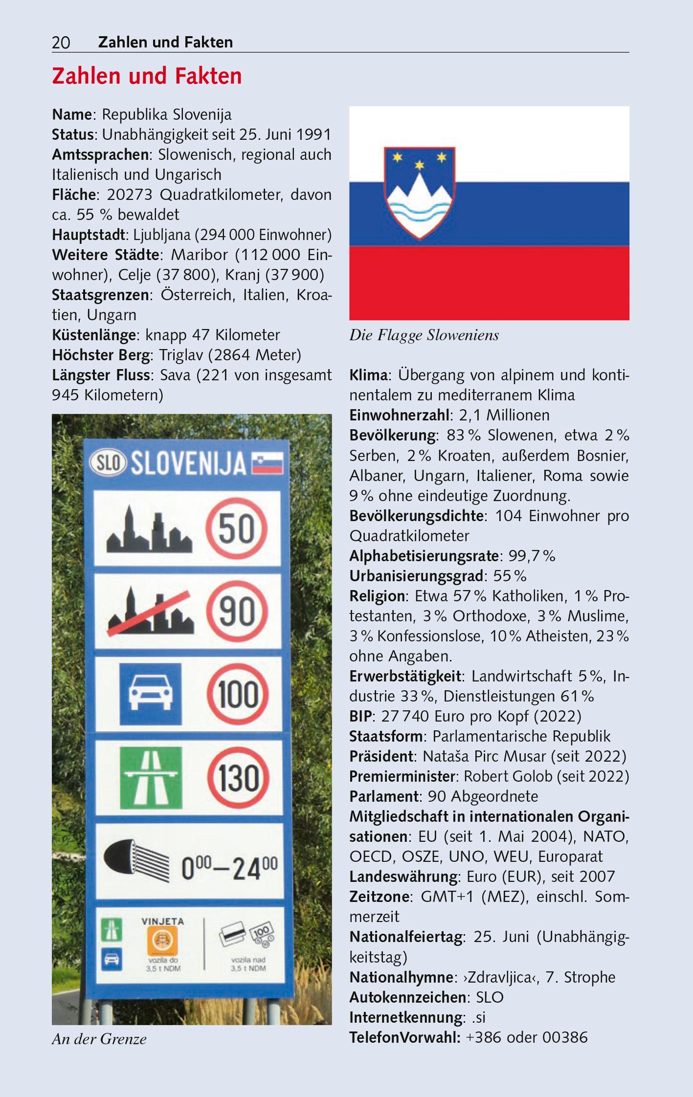 Beispielinhalt (Bild) TRESCHER Reiseführer Slowenien