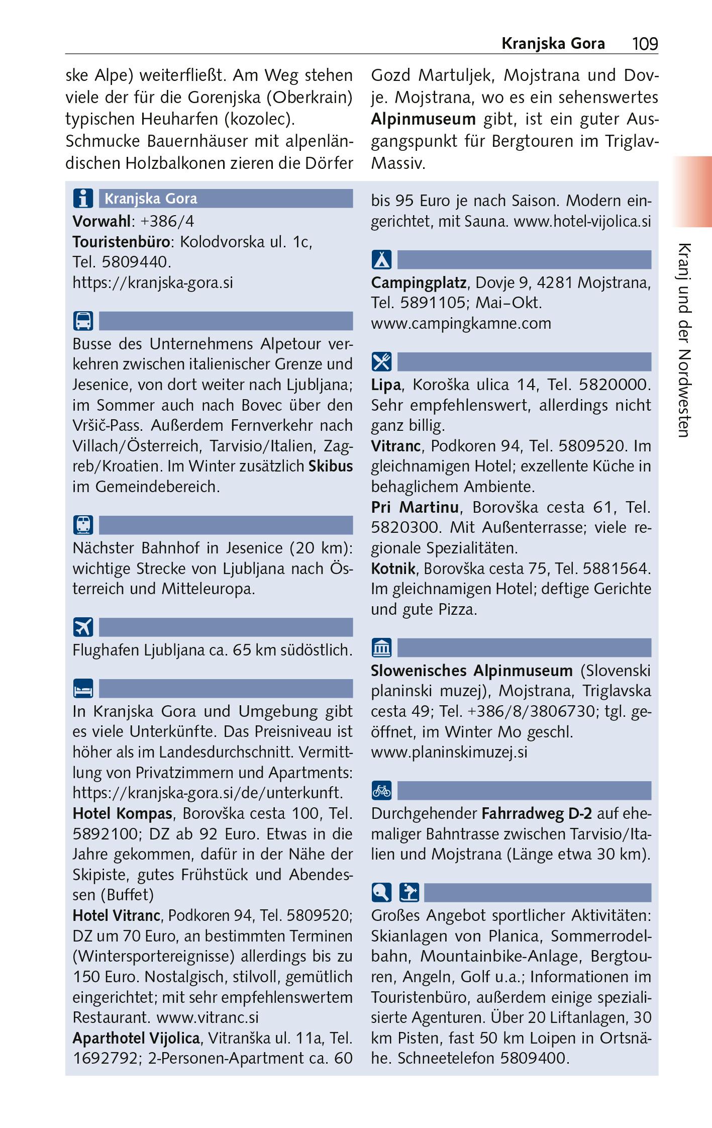 Beispielinhalt (Bild) TRESCHER Reiseführer Slowenien